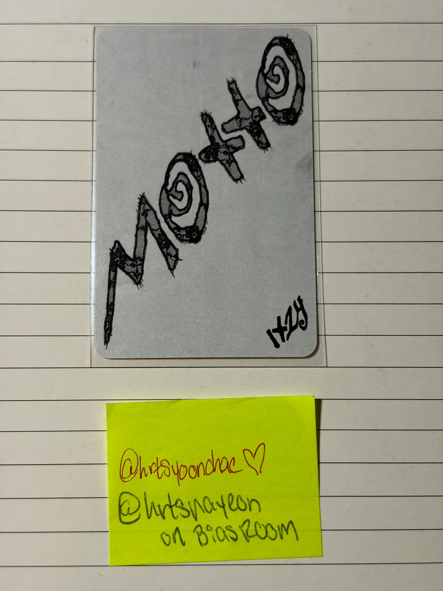 ITZY Lia ITZY - Lia - Motto Album photobook version B version album photocard listing photo 2
