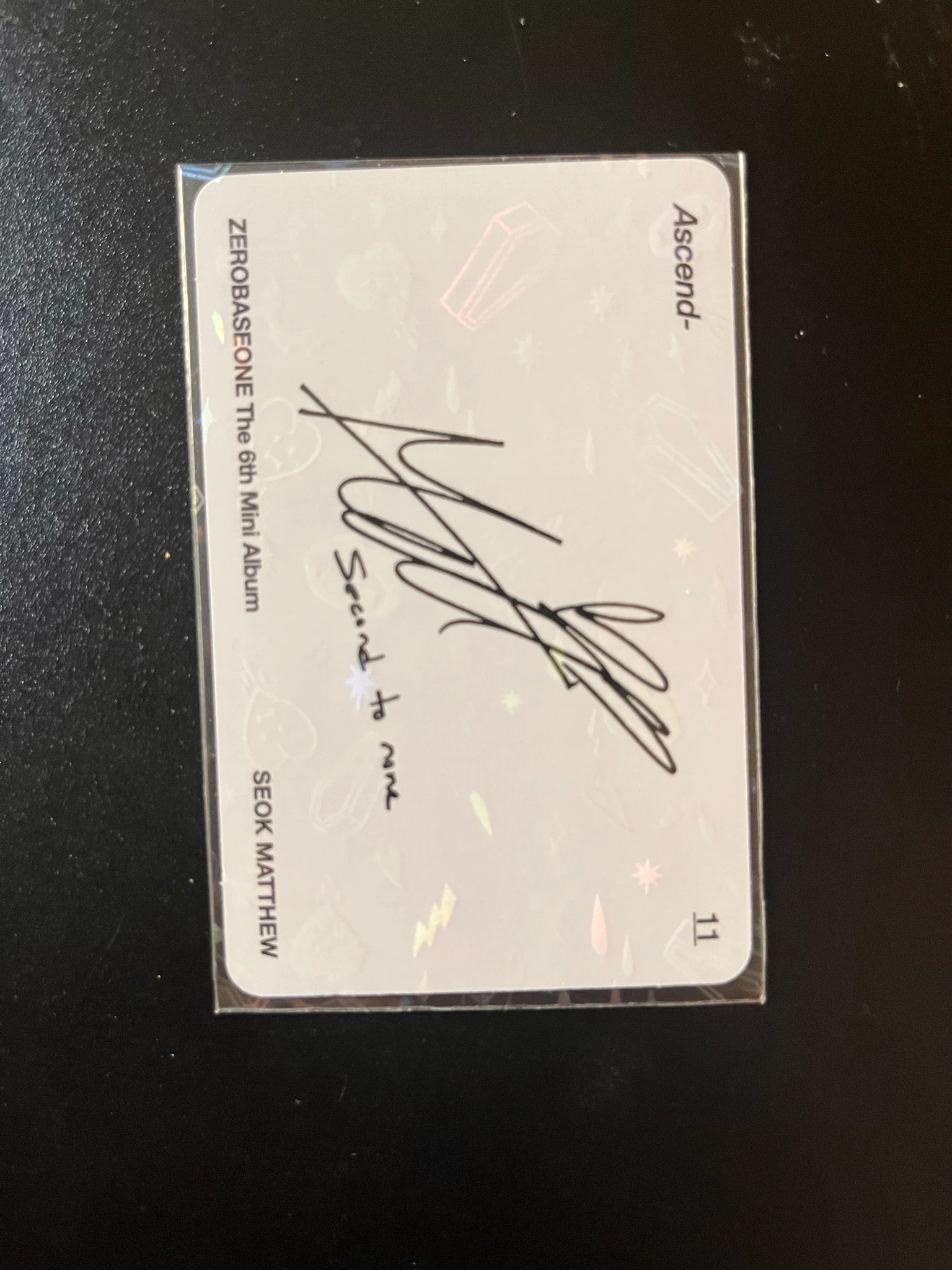 ZEROBASEONE Matthew ZEROBASEONE - Matthew - Ascend- Album album photocard 11 version listing photo 2