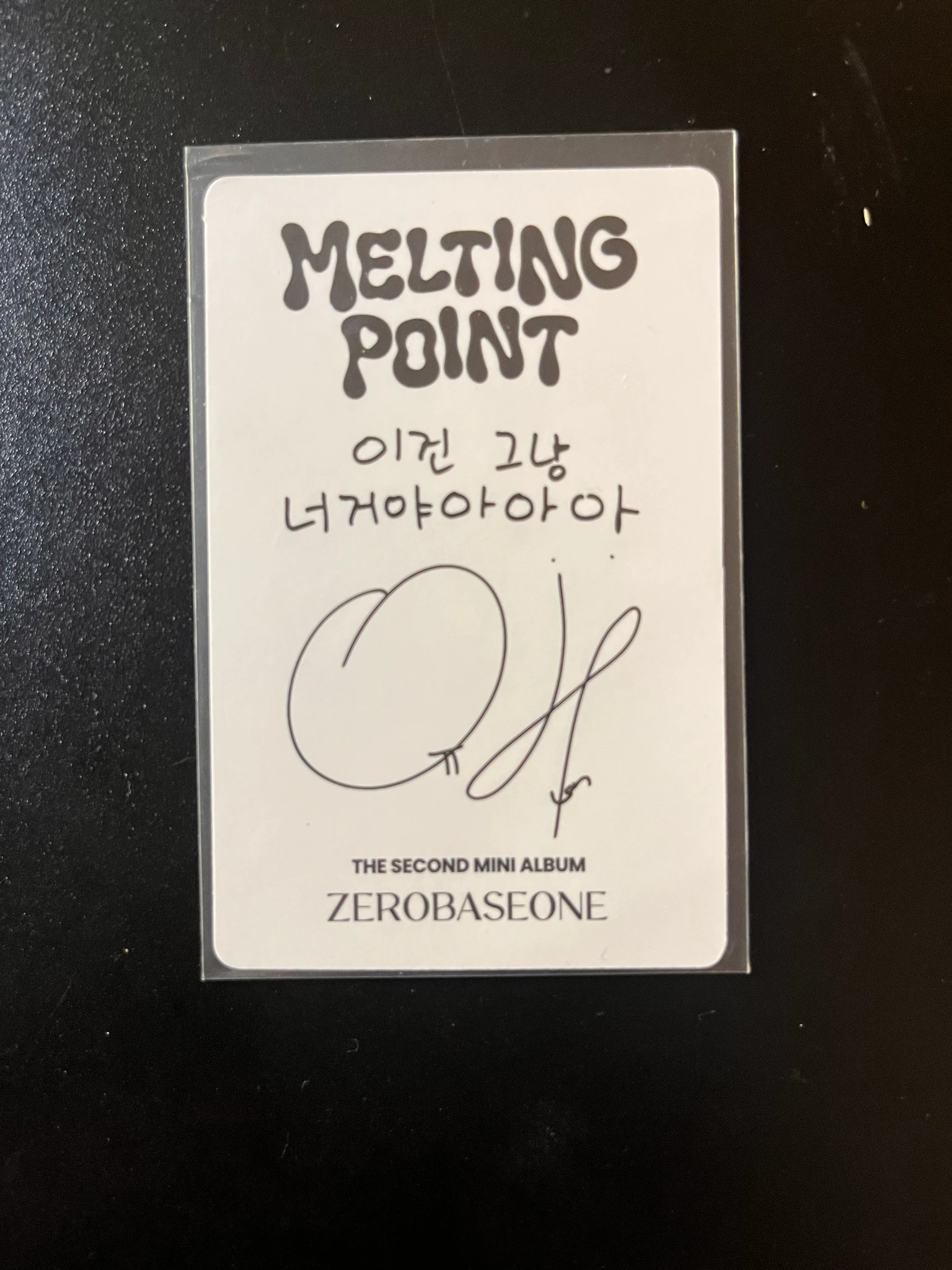 ZEROBASEONE Yujin ZEROBASEONE - Yujin - Melting Point Album loyalty version B version album photocard listing photo 2