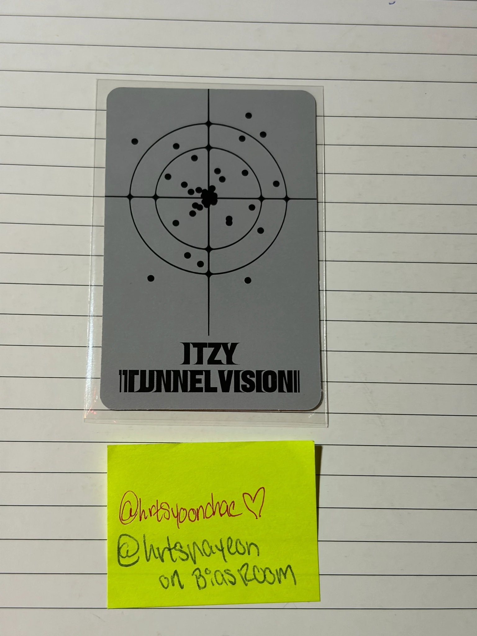 ITZY ITZY - Chaeryeong & Lia - TUNNEL VISION Album album photocard photobook version listing photo 2