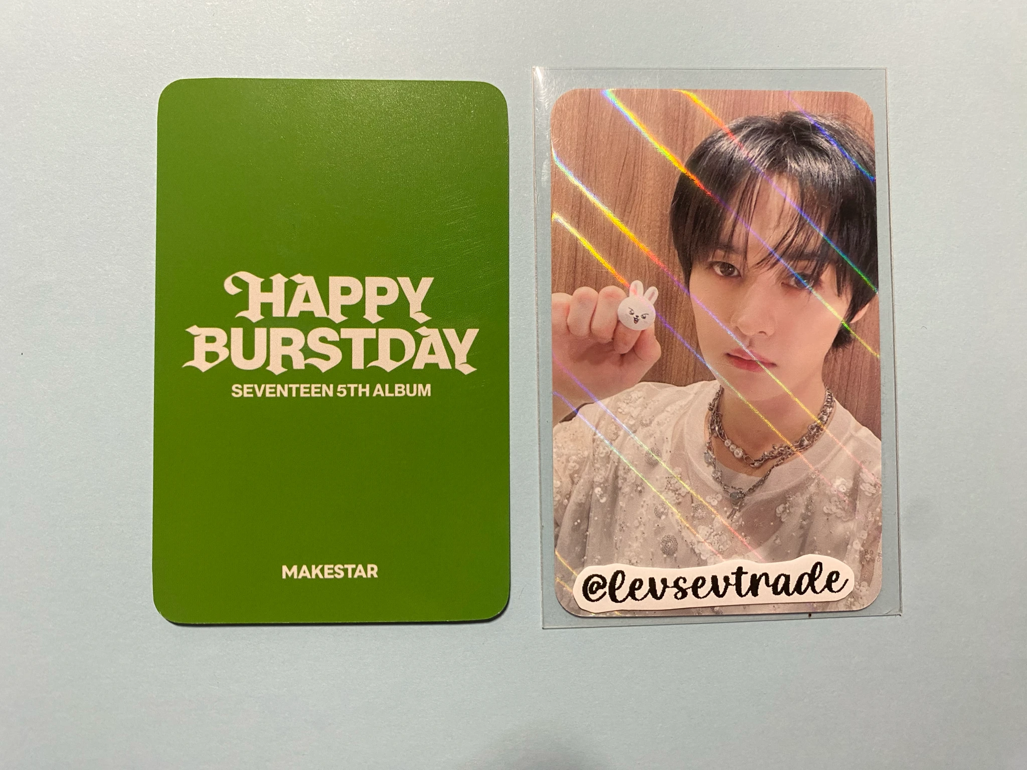 SEVENTEEN Hoshi SEVENTEEN - Hoshi - HAPPY BURSTDAY Album makestar pre-order benefit hologram listing photo 2
