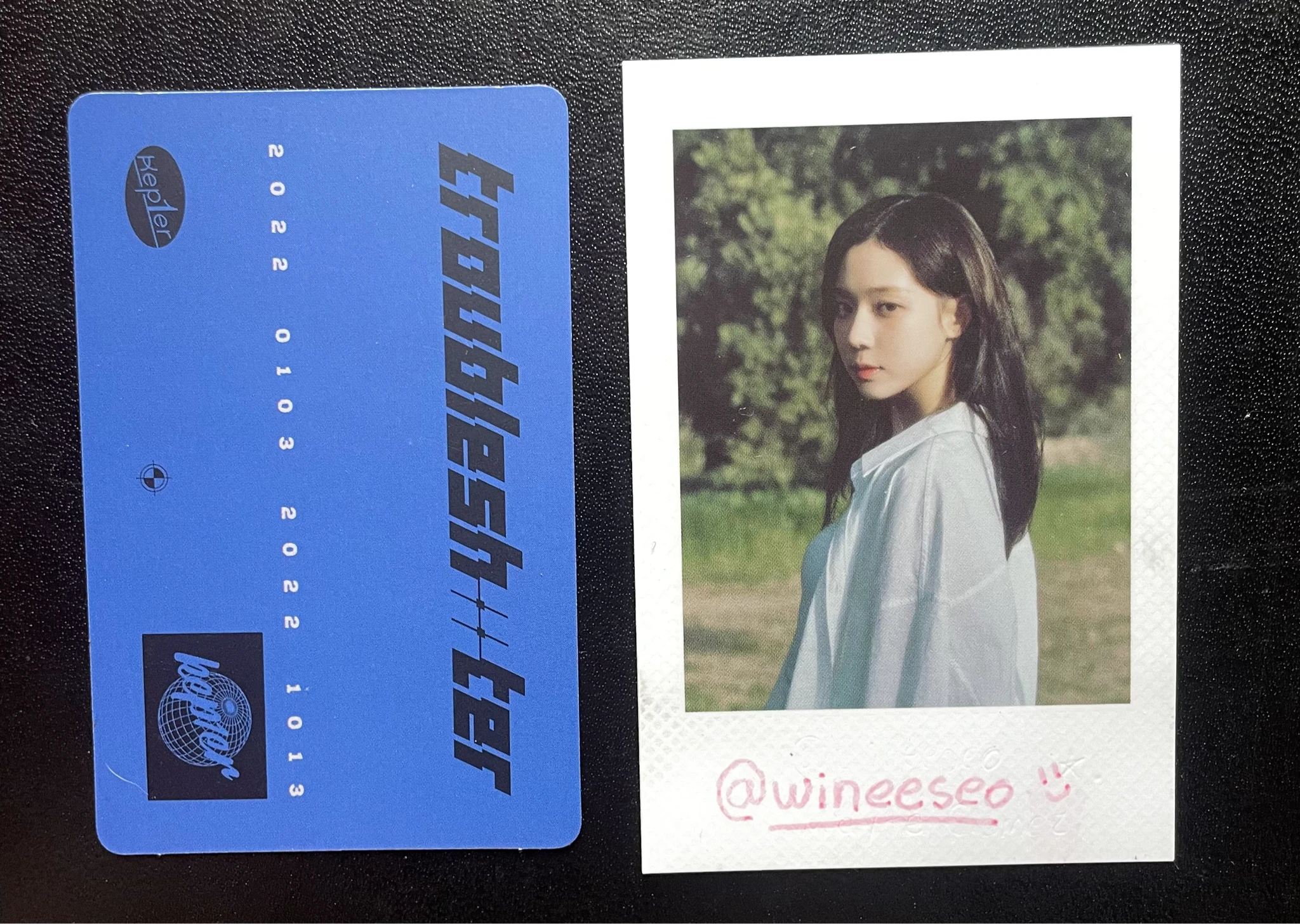 Kep1er Huening Bahiyyih Kep1er - Hiyyih - TROUBLESHOOTER Album id card album photocard listing photo 2
