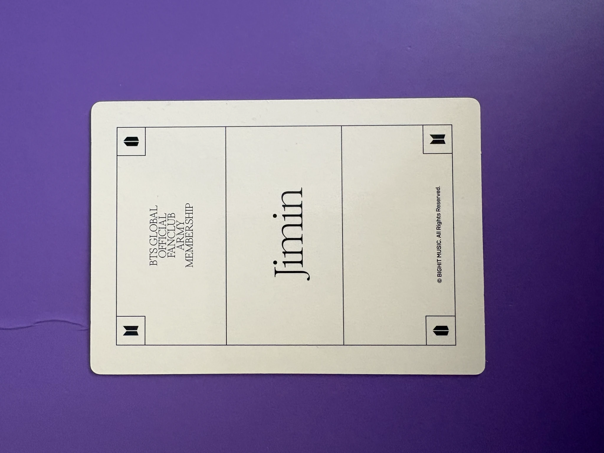 BTS Jimin BTS - Jimin - 9th ARMY Membership Kit Other photocard set fanclub/membership listing photo 2