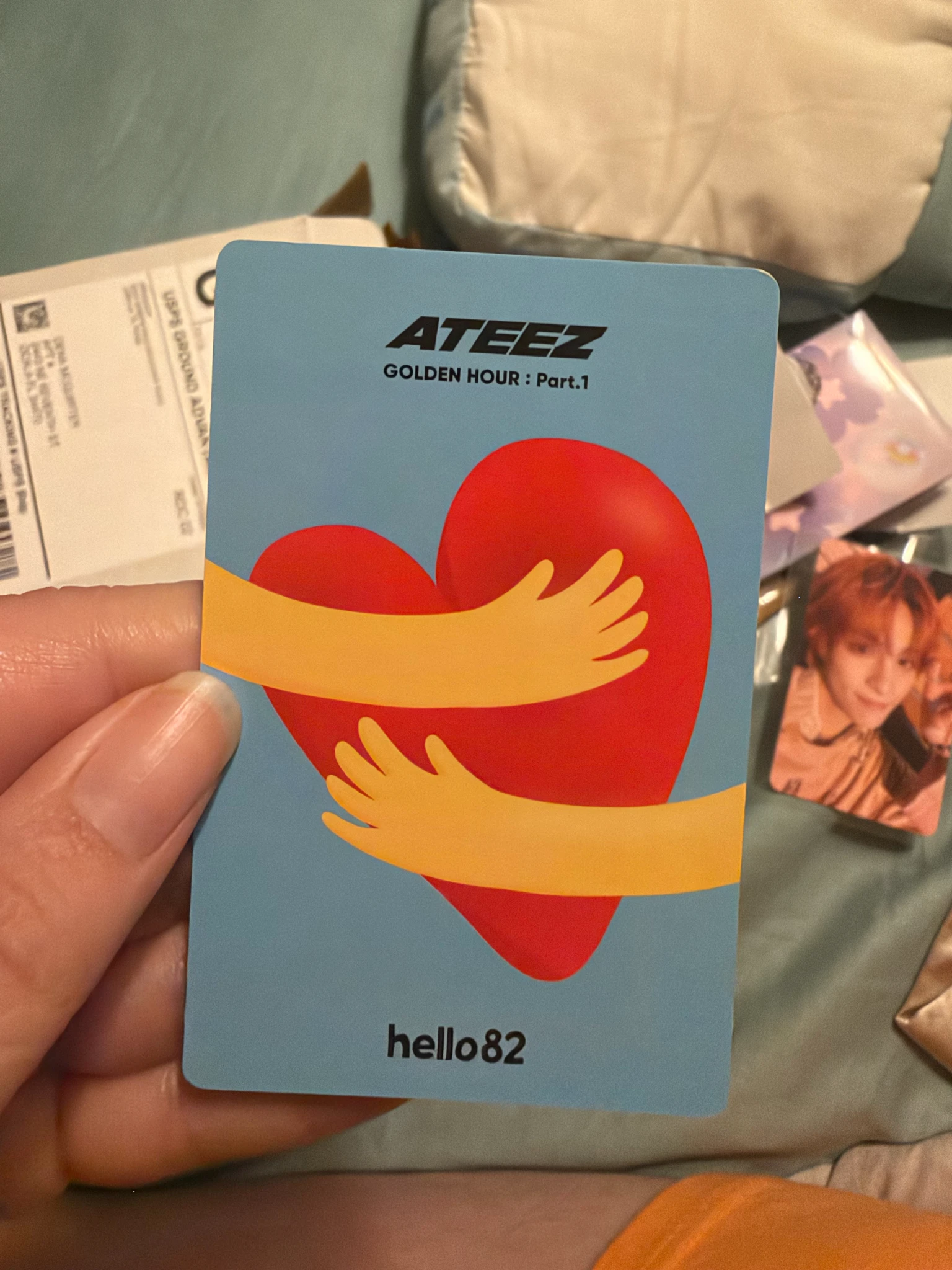 ATEEZ Yeosang ATEEZ - Yeosang - Golden Hour : Part.1 Album Hello82 hug ver listing photo 2
