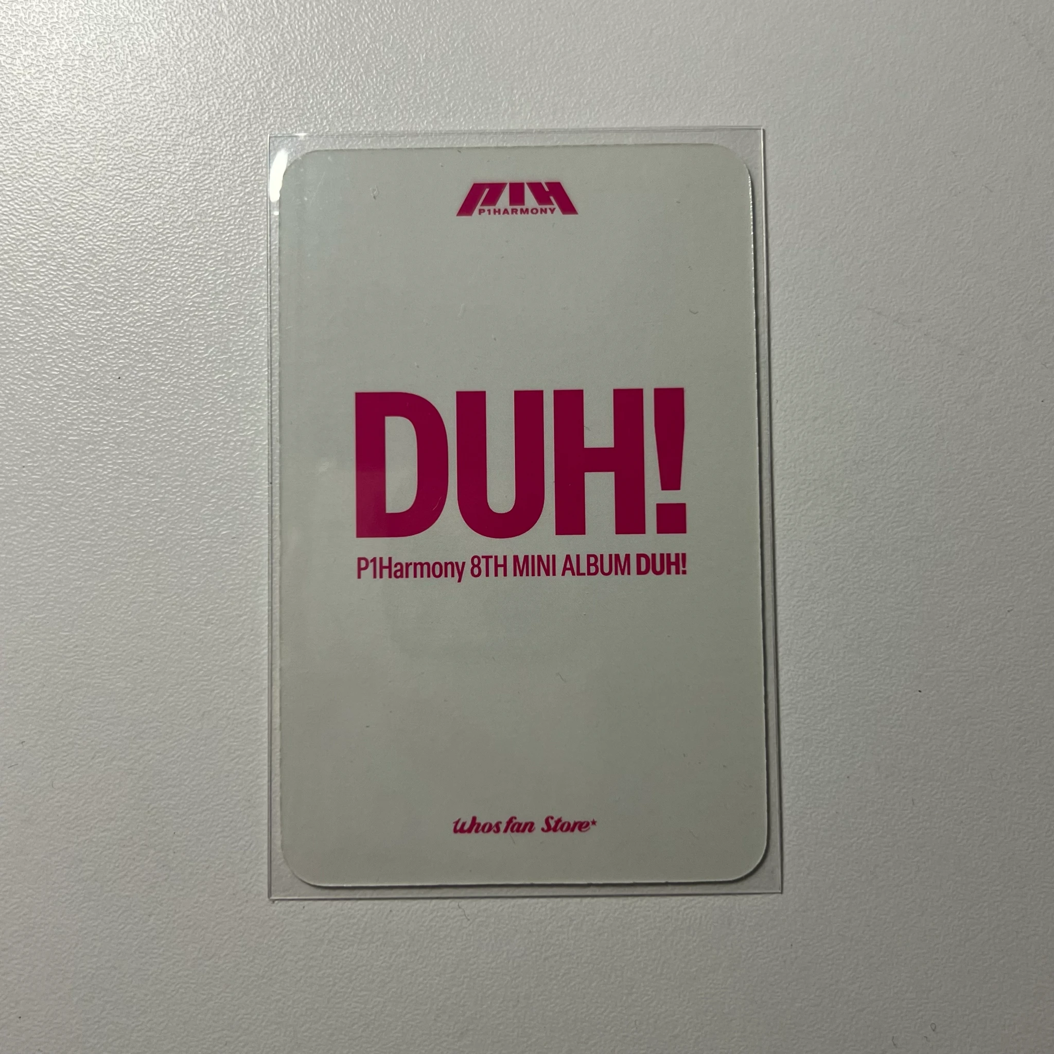 P1Harmony Theo P1Harmony - Theo - DUH! Album whosfan fansign listing photo 2