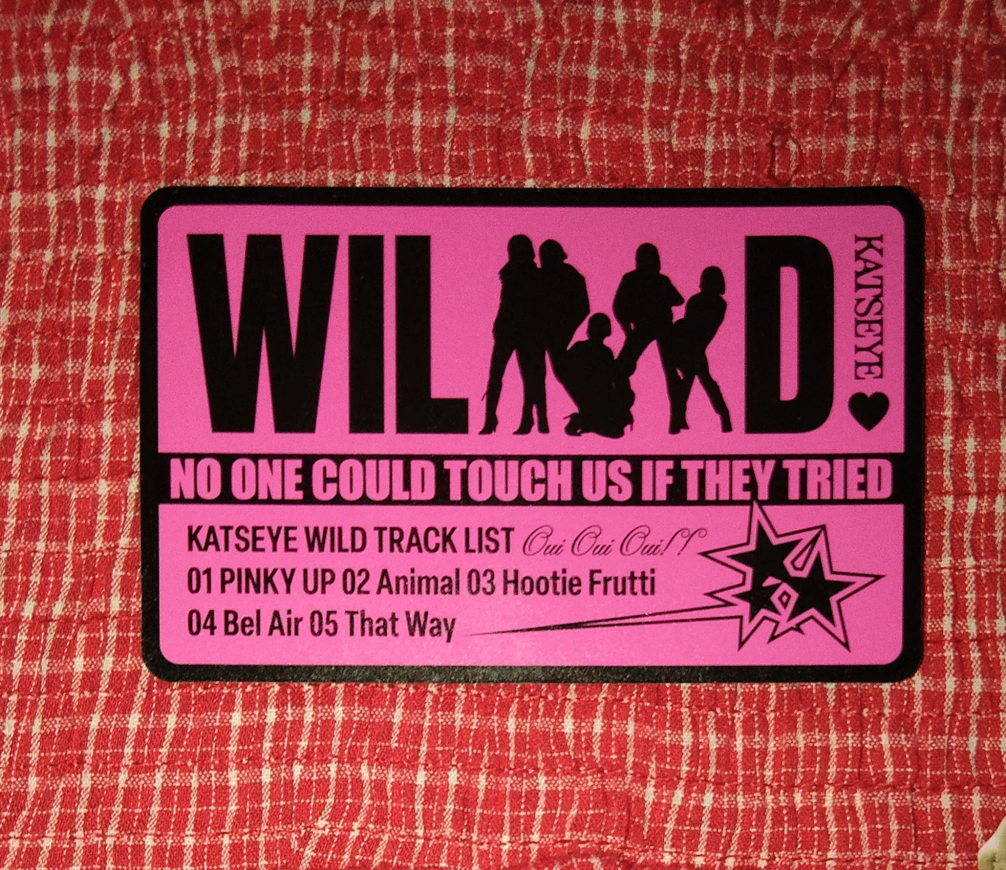 KATSEYE KATSEYE - WILD Album album photocard standard version non-standard size listing photo 2