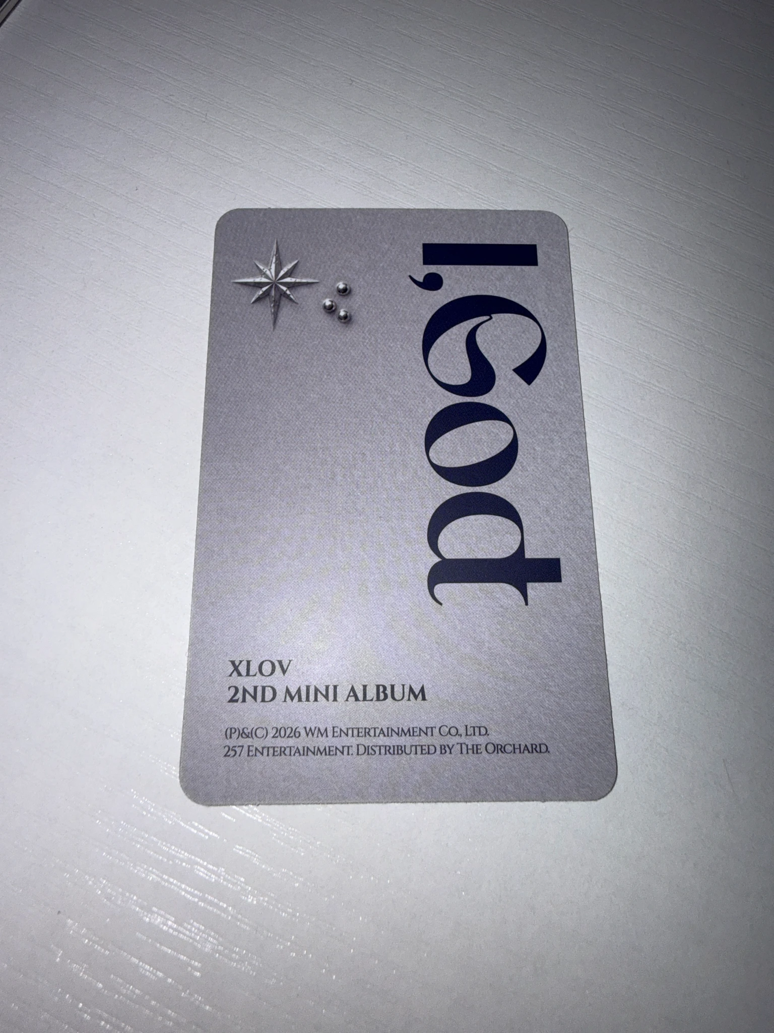 XLOV Rui XLOV - Rui - I, God Album album photocard i version listing photo 2