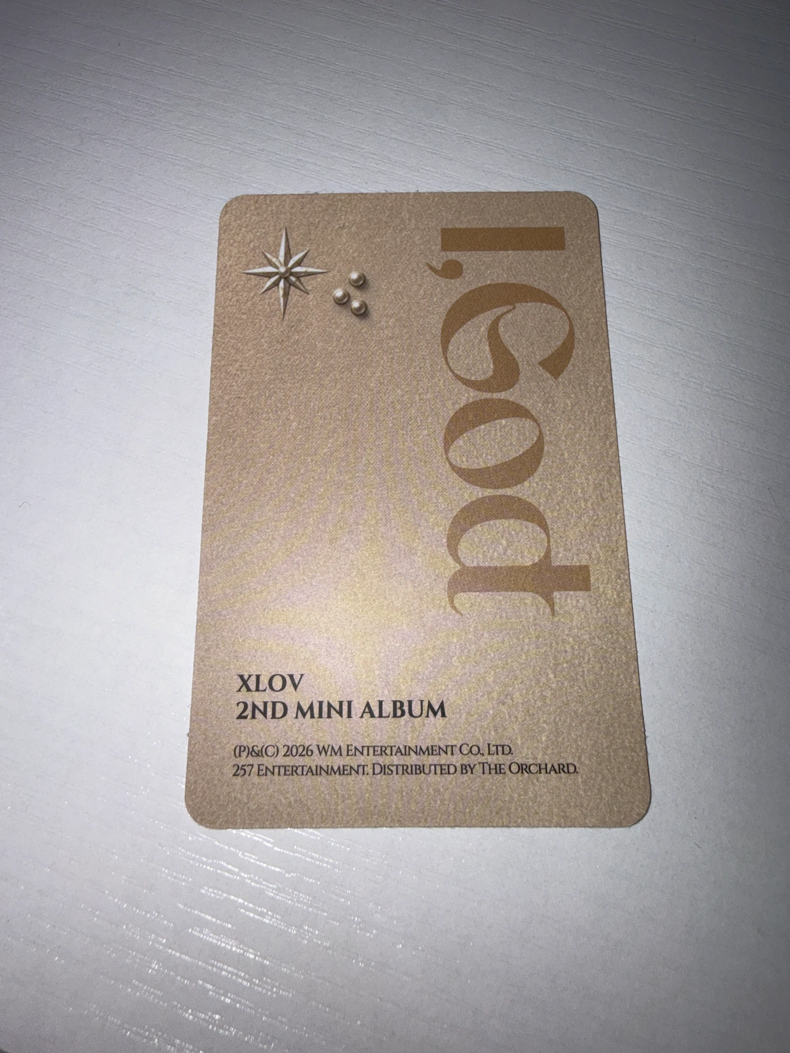 XLOV Haru XLOV - Haru - I, God Album album photocard G version listing photo 2