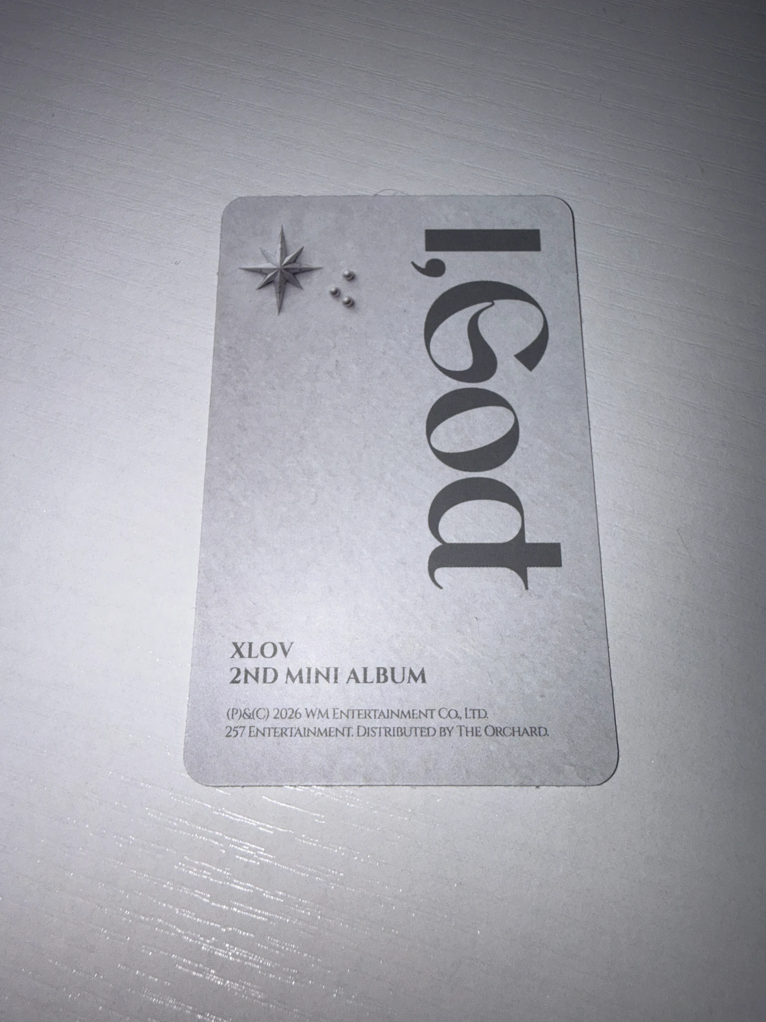 XLOV Haru XLOV - Haru - I, God Album album photocard O version listing photo 2