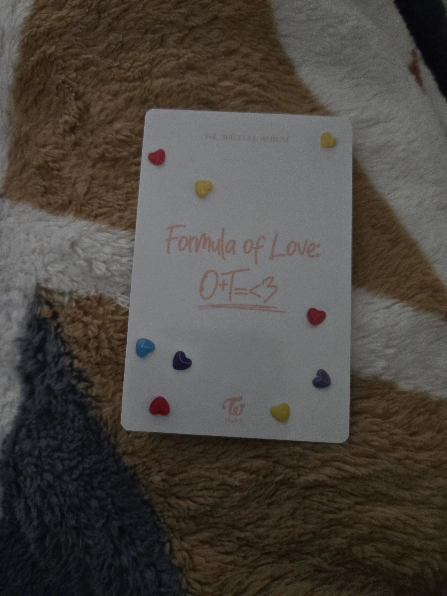 TWICE TWICE - Formula of Love: O+T=<3 Album full of love version pob (pre-order benefit) photocard set horizontal listing photo 2