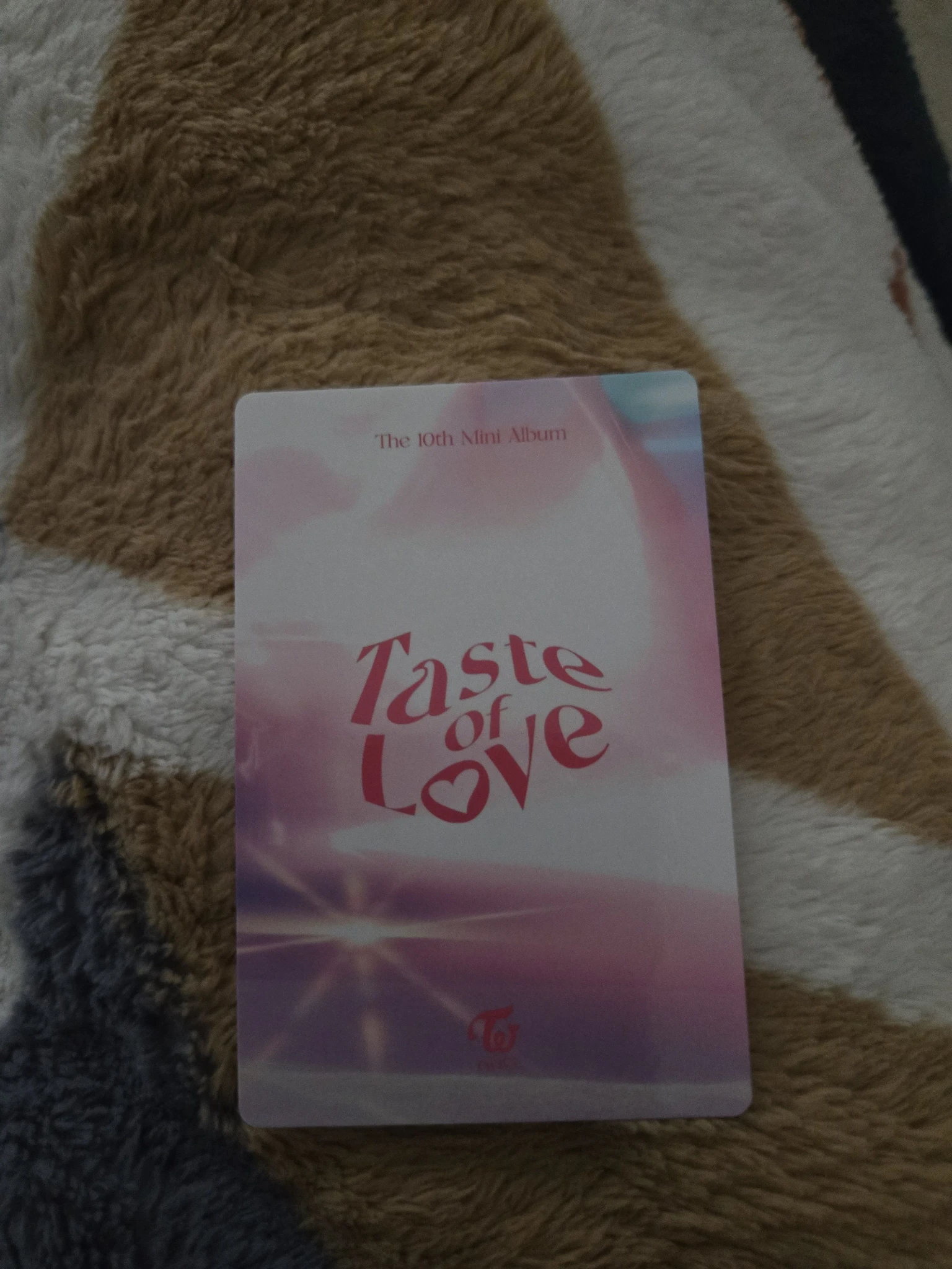TWICE Tzuyu TWICE - Tzuyu - Taste of Love Album pob (pre-order benefit) photocard set in love version listing photo 2