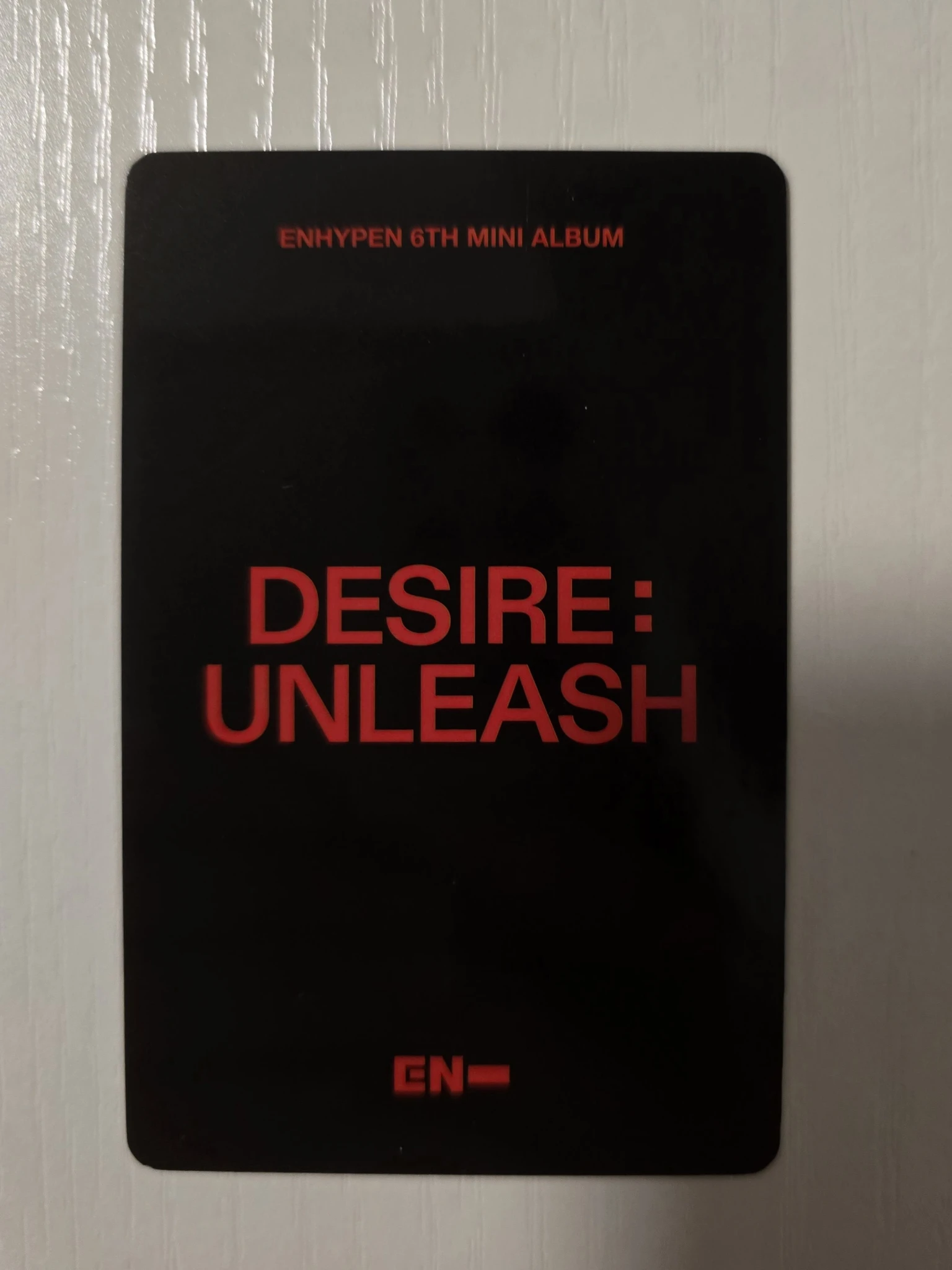 ENHYPEN Sunoo ENHYPEN - Sunoo - DESIRE: UNLEASH Album yizhiyu (yzy) pre-order benefit (pob) engene version listing photo 2