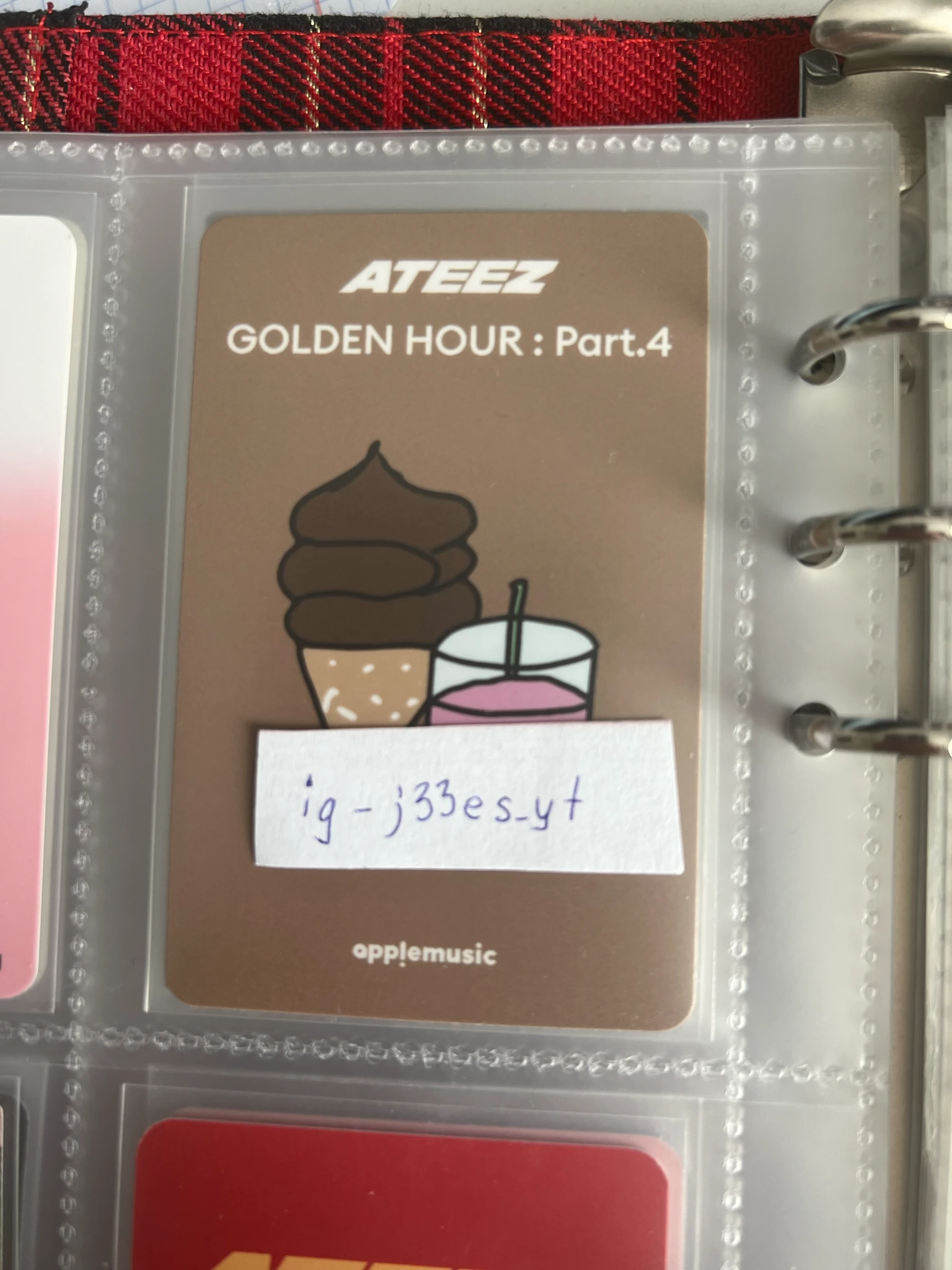 ATEEZ Yunho ATEEZ - Yunho - Golden Hour : Part.4 Album apple music purchase benefit cafe event offline listing photo 2