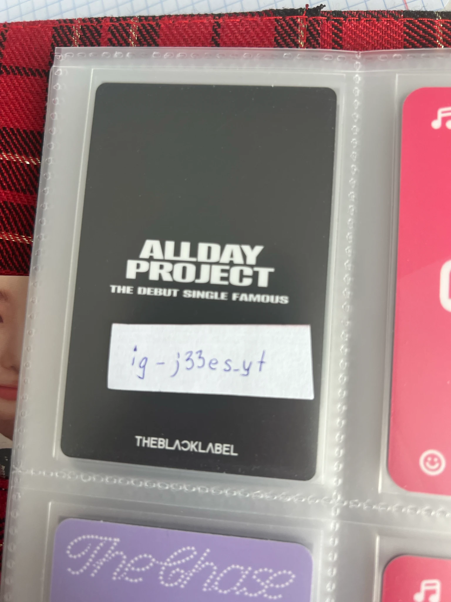 ALLDAY PROJECT Tarzzan ALLDAY PROJECT - TARZZAN - FAMOUS Album tbl shop pre-order benefit listing photo 2