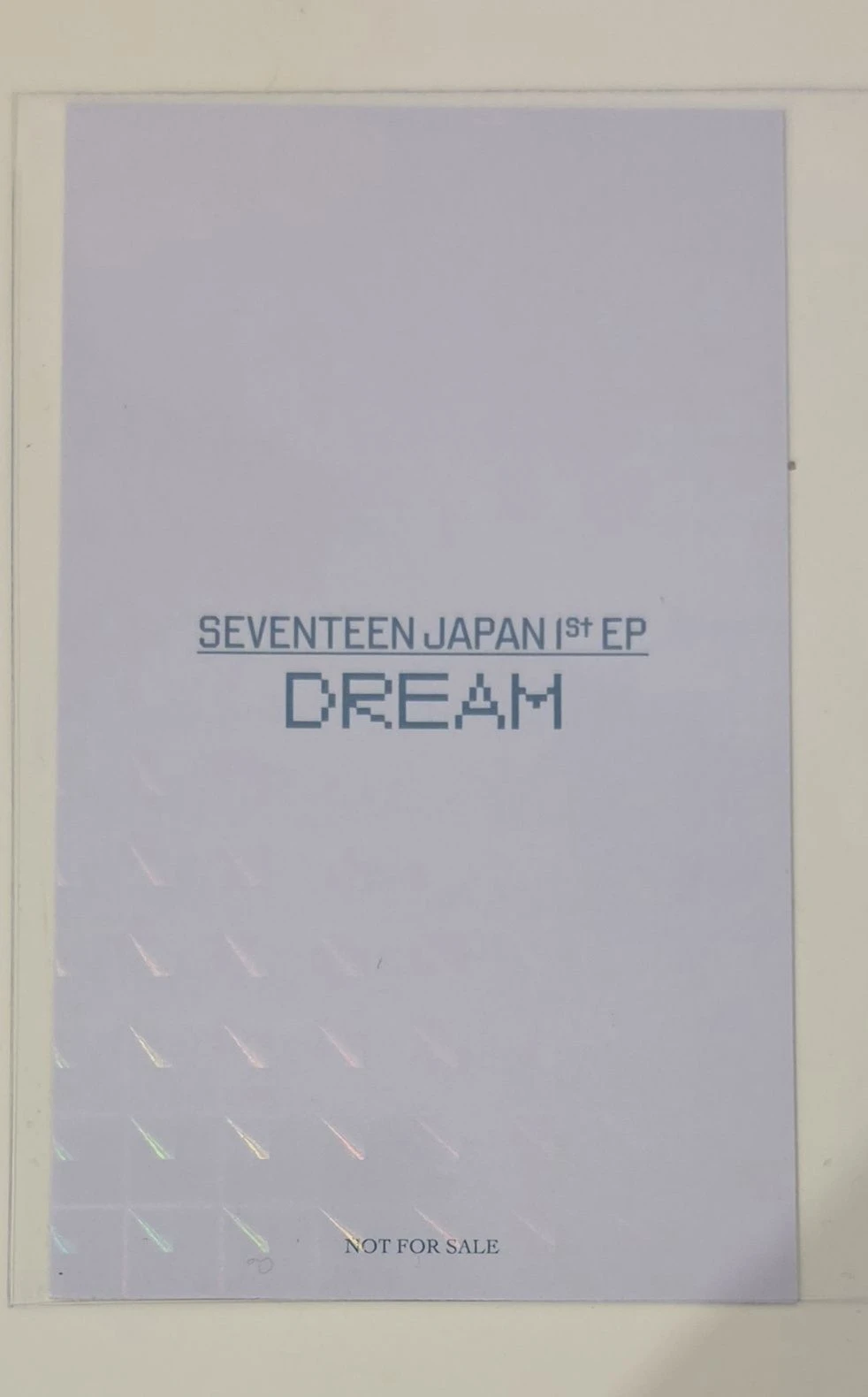SEVENTEEN DK SEVENTEEN - DK - Dream Album tower records japan lucky draw holographic (hologram) listing photo 2