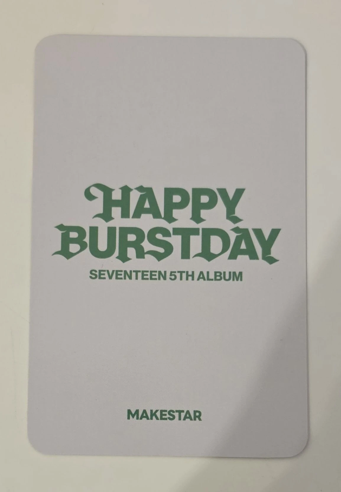 SEVENTEEN DK SEVENTEEN - DK - HAPPY BURSTDAY Album pob (pre-order benefit) makestar holographic (hologram) listing photo 2