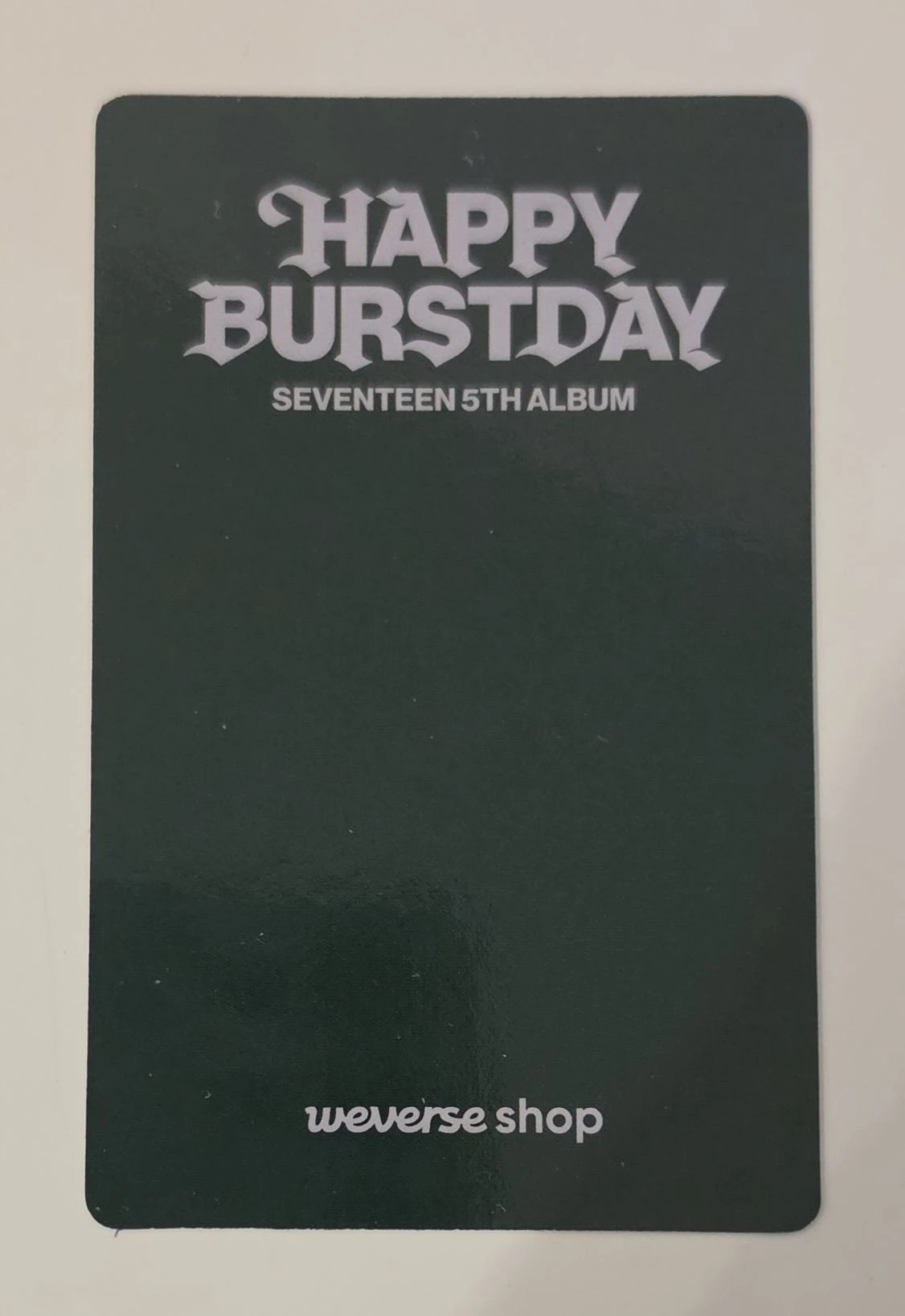 SEVENTEEN DK SEVENTEEN - DK - HAPPY BURSTDAY Album weverse shop global (wvg) pob (pre-order benefit) listing photo 2