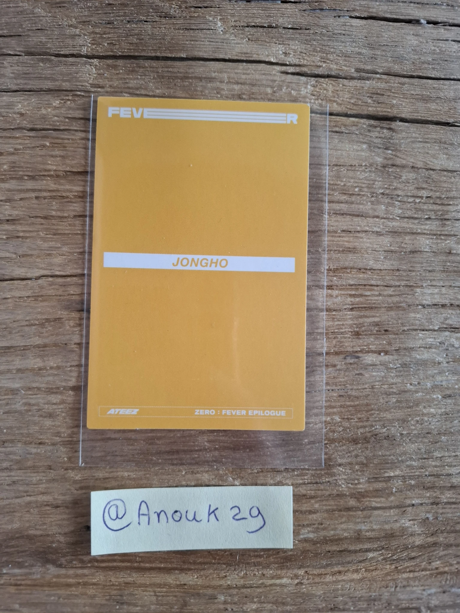 ATEEZ Jongho ATEEZ - Jongho - ZERO : FEVER EPILOGUE Album album photocard Z version limited version listing photo 2