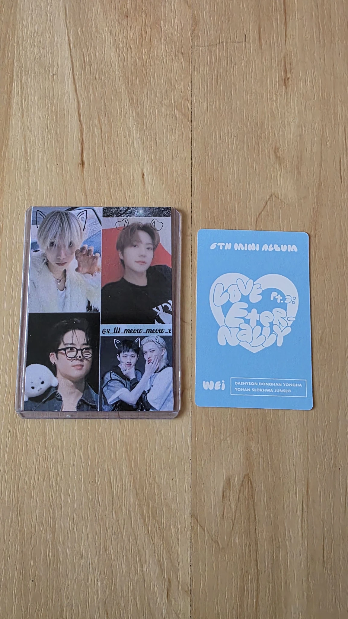 WEi Yohan WEi - Yohan - Love Pt.3 : Eternally Album album photocard listing photo 2