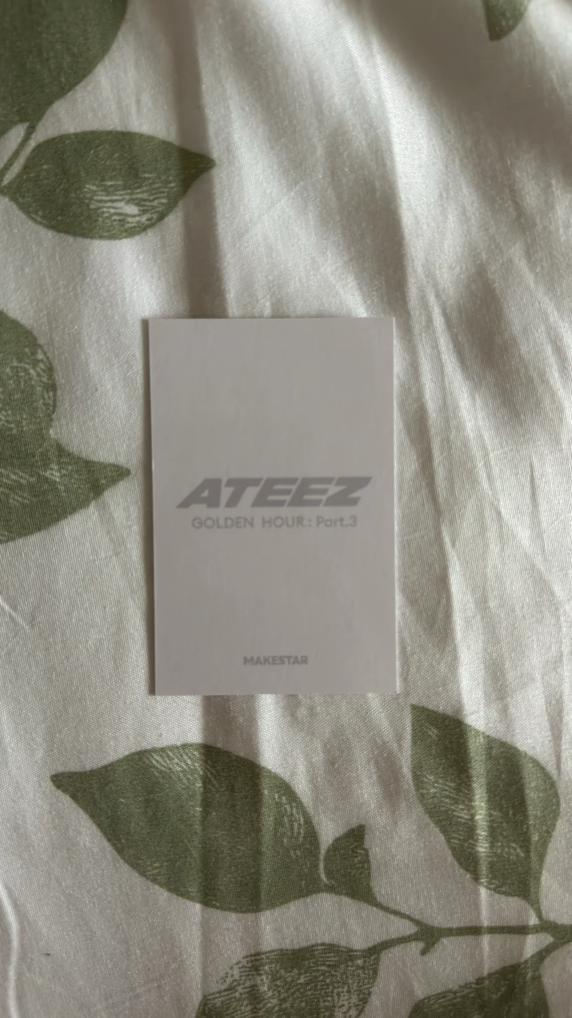 ATEEZ Yeosang ATEEZ - Yeosang - Golden Hour : Part.3 Album signed polaroid pre-order benefit (pob) makestar listing photo 2