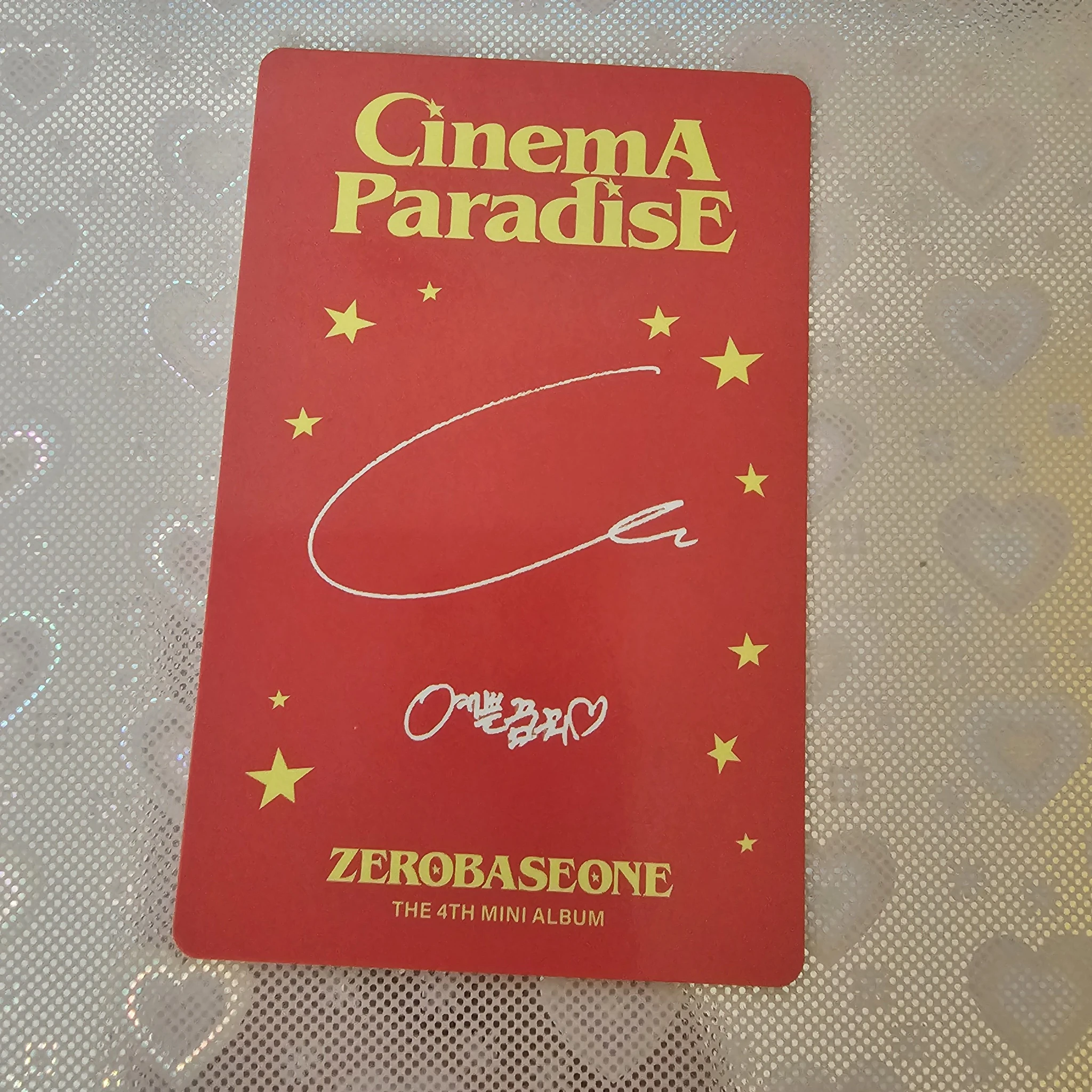 ZEROBASEONE Jiwoong ZEROBASEONE - Jiwoong - Cinema Paradise Album album photocard sf version listing photo 2