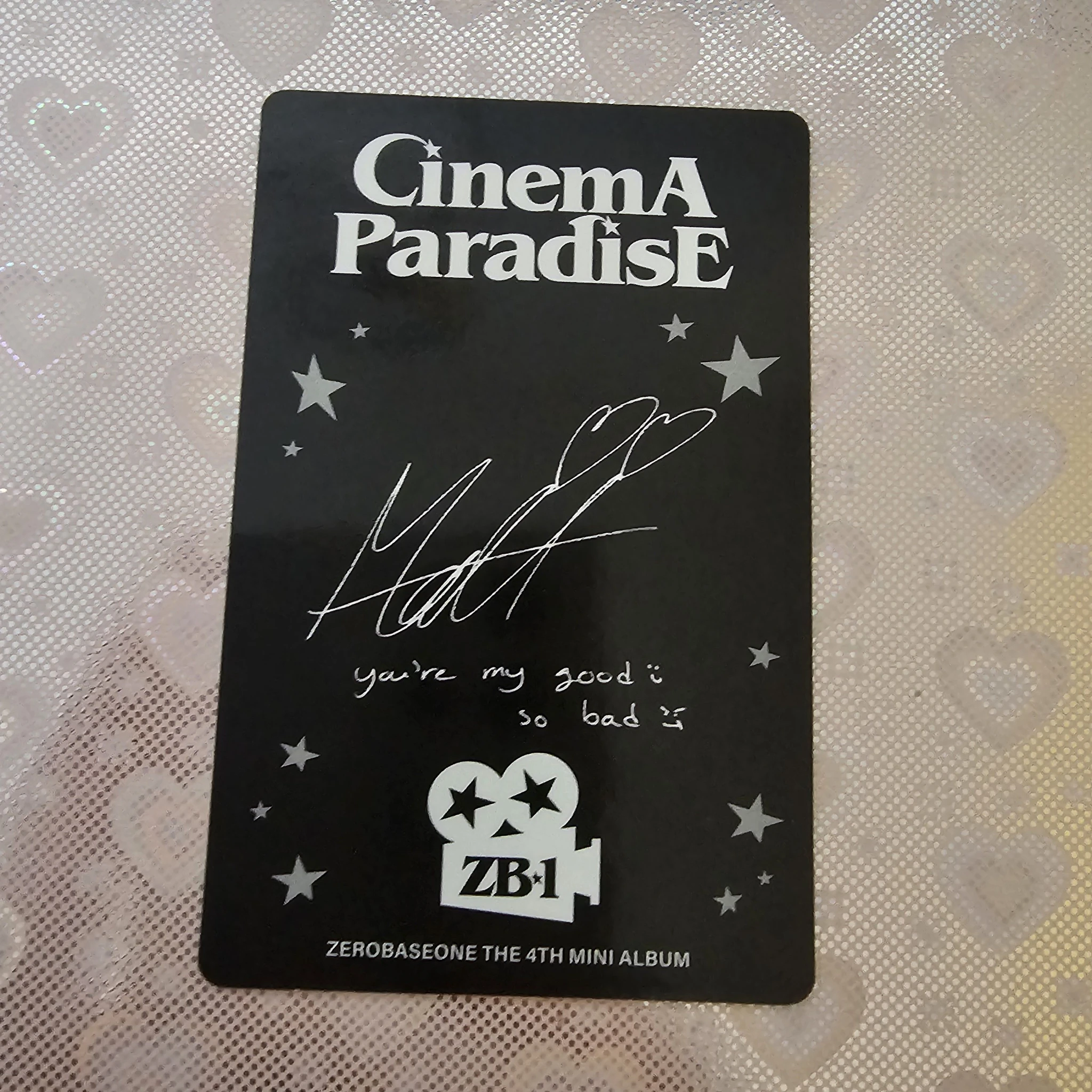 ZEROBASEONE Matthew ZEROBASEONE - Matthew - Cinema Paradise Album album photocard digipack version B version listing photo 2