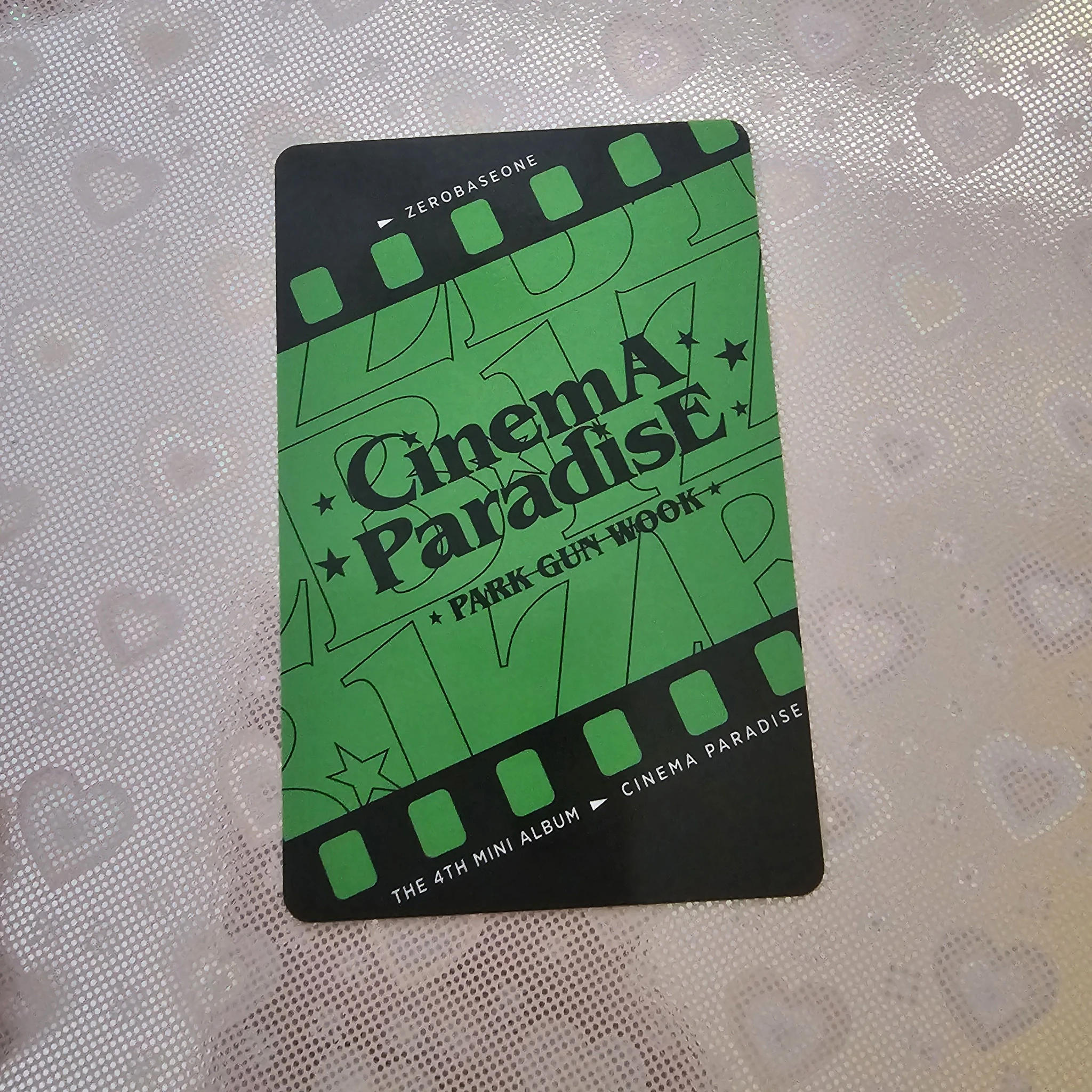 ZEROBASEONE Gunwook ZEROBASEONE - Gunwook - Cinema Paradise Album album photocard film version listing photo 2