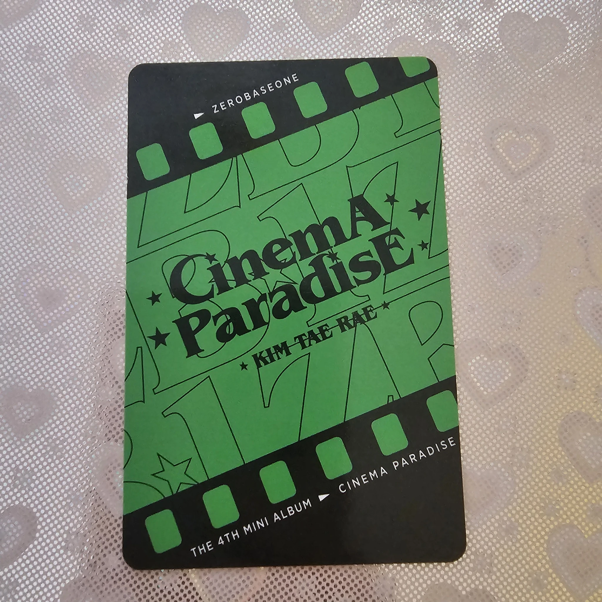 ZEROBASEONE Taerae ZEROBASEONE - Taerae - Cinema Paradise Album album photocard film version listing photo 2
