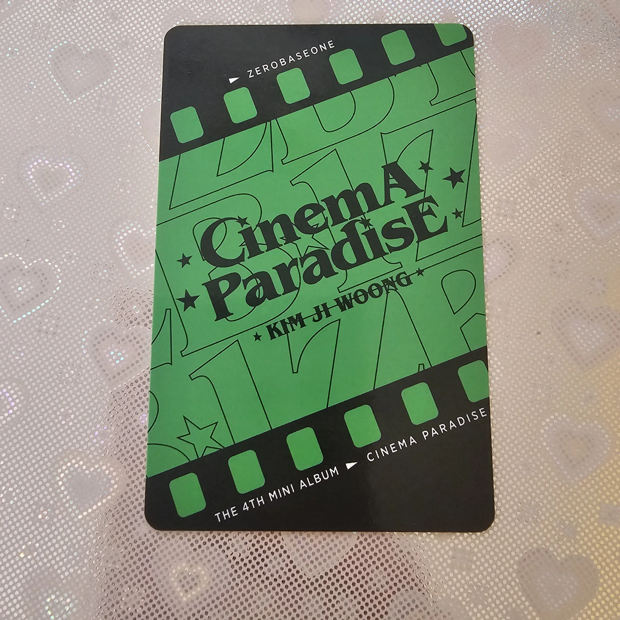 ZEROBASEONE Jiwoong ZEROBASEONE - Jiwoong - Cinema Paradise Album album photocard film version listing photo 2