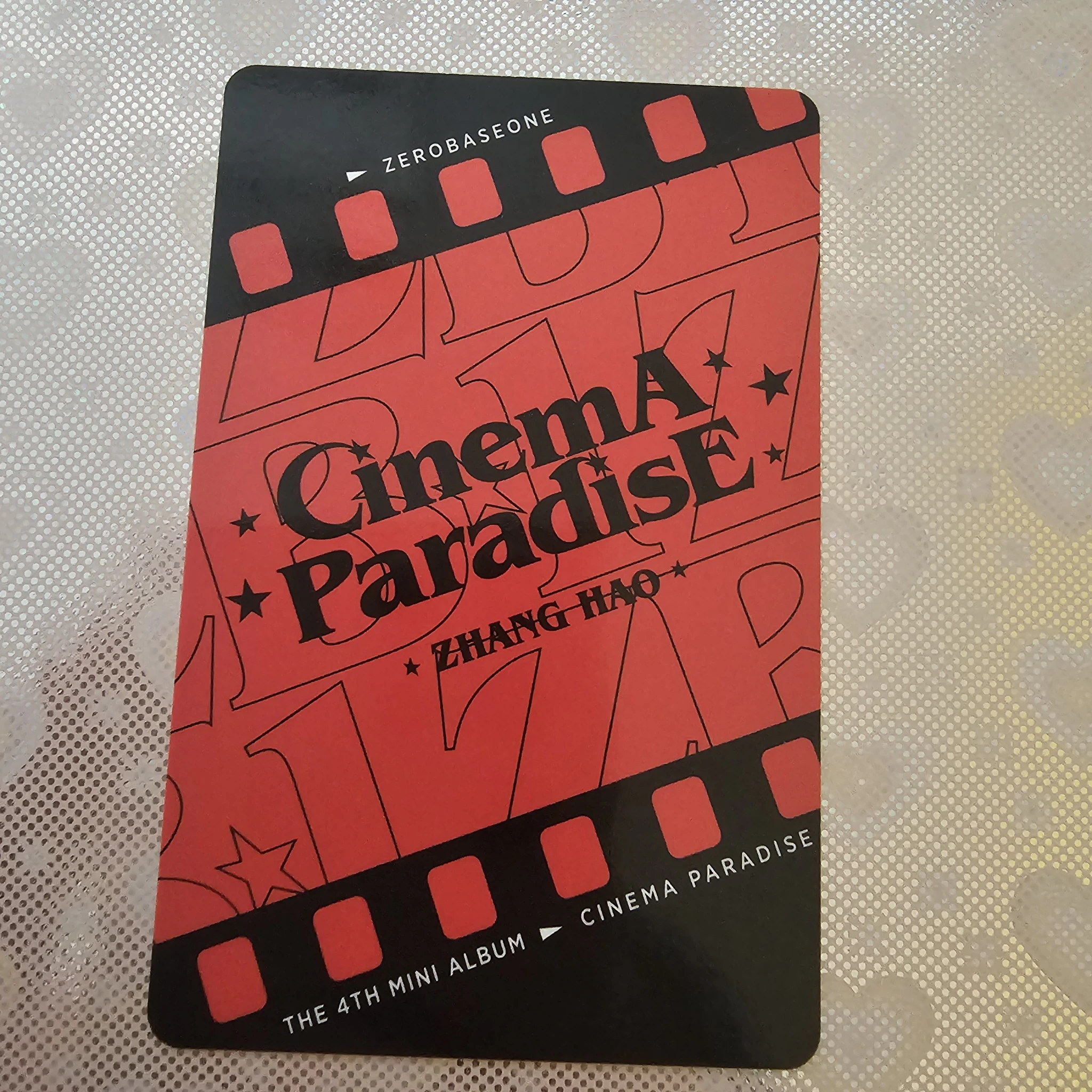 ZEROBASEONE Hao ZEROBASEONE - Hao - Cinema Paradise Album album photocard film version listing photo 2