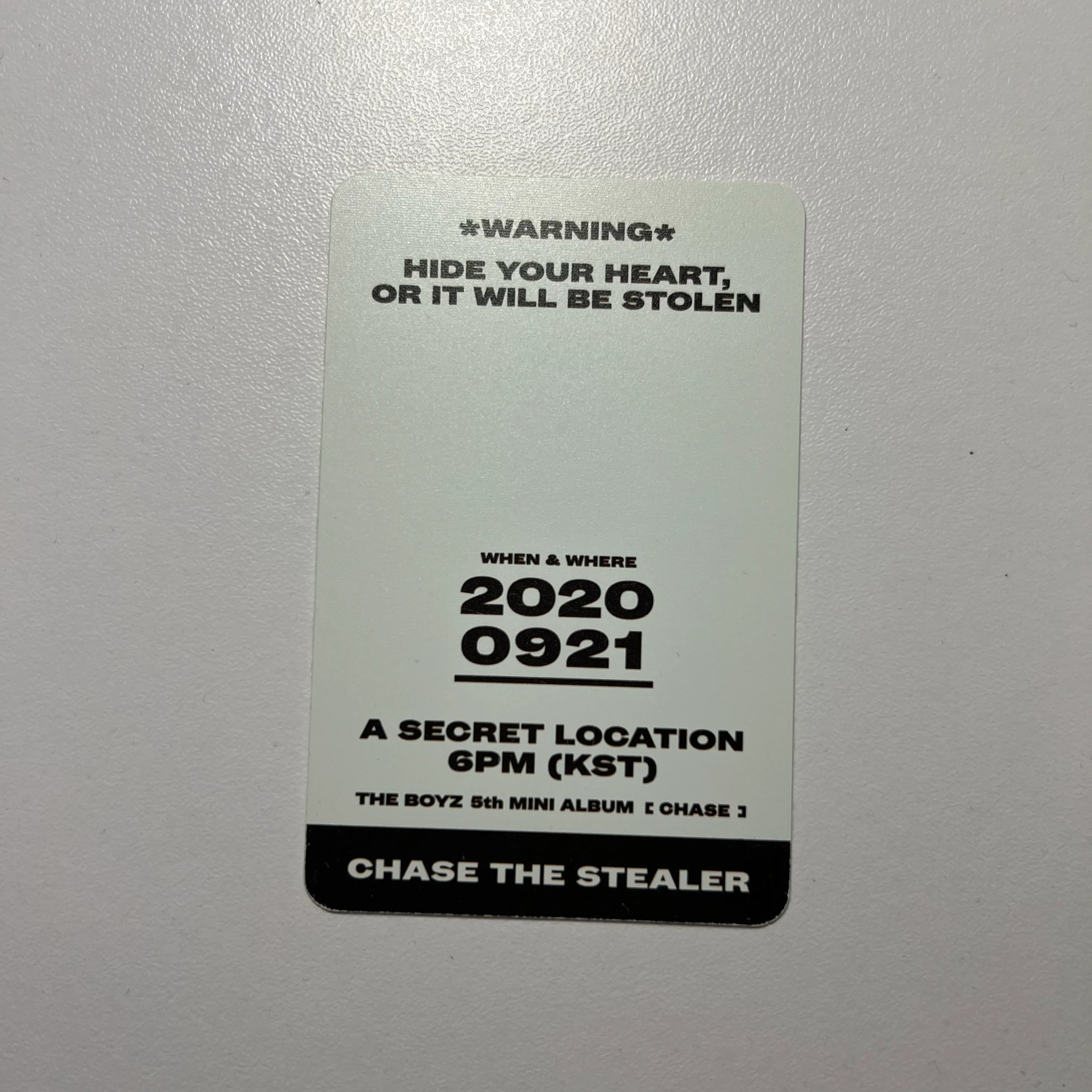 THE BOYZ Haknyeon THE BOYZ - Haknyeon - Chase Album album photocard trick version listing photo 2