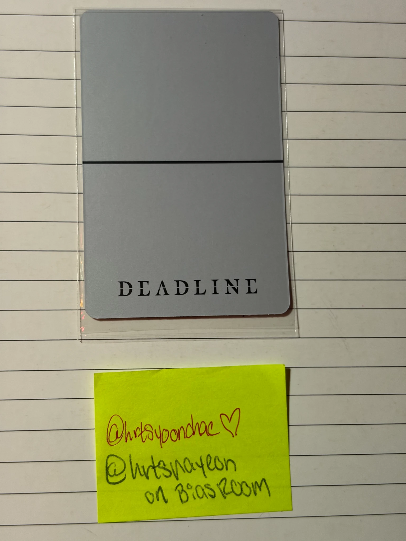 BLACKPINK Lisa BLACKPINK - Lisa - Deadline Album B version album photocard gray version listing photo 2