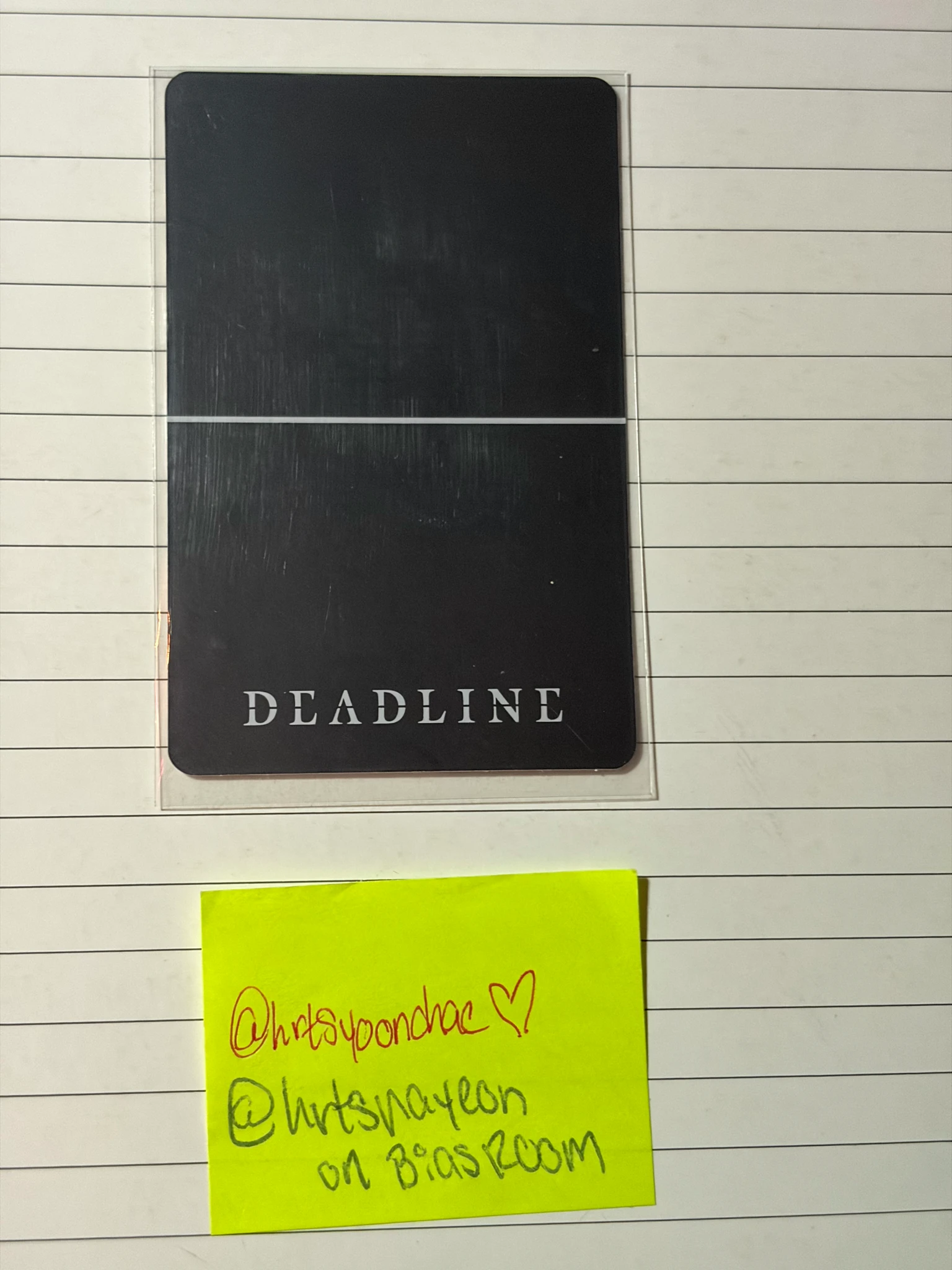 BLACKPINK Jennie BLACKPINK - Jennie - Deadline Album gray version A version FPO album photocard listing photo 2