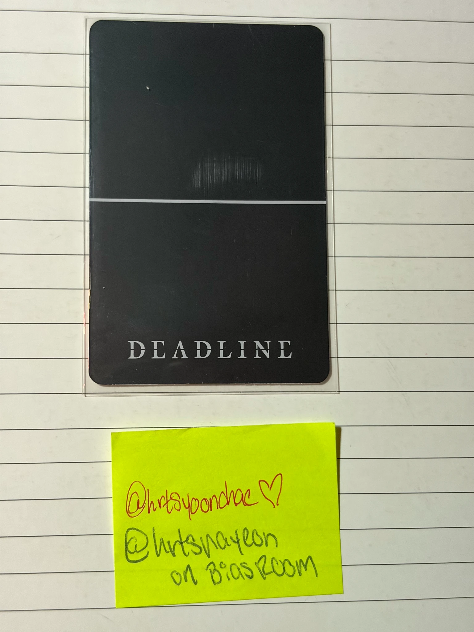 BLACKPINK Lisa BLACKPINK - Lisa - Deadline Album gray version A version FPO album photocard listing photo 2