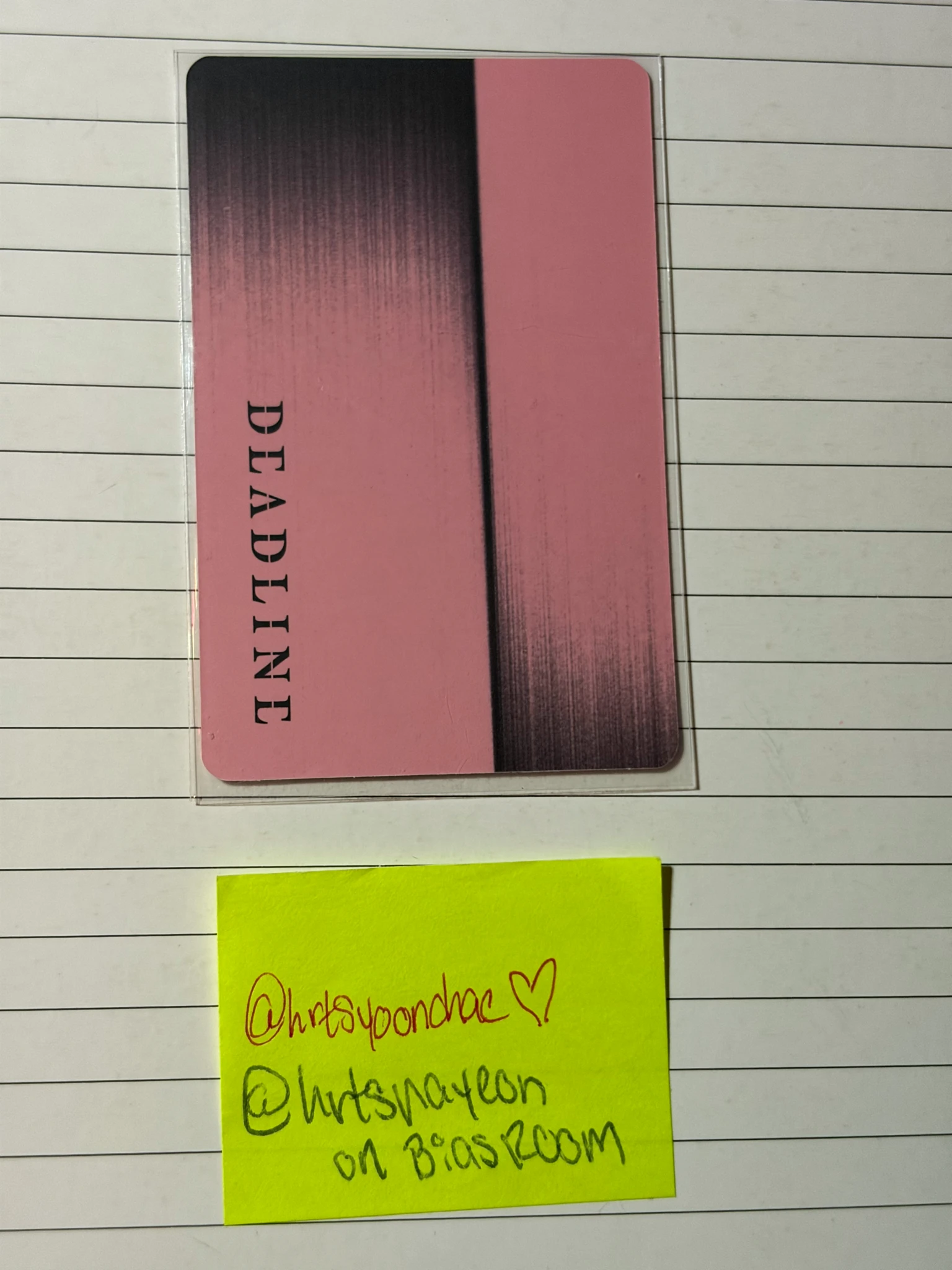 BLACKPINK Lisa BLACKPINK - Lisa - Deadline Album album photocard pink version listing photo 2