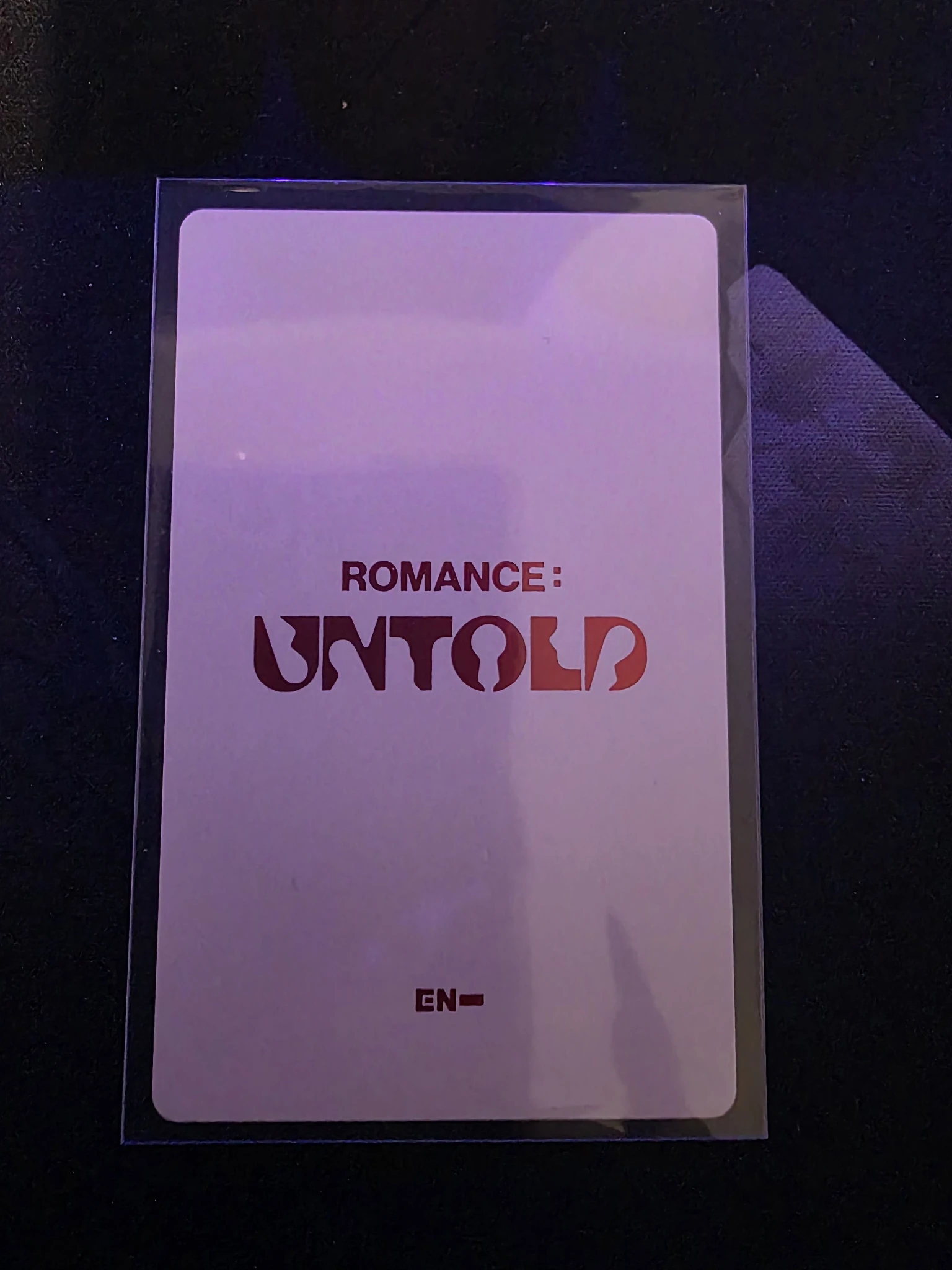 ENHYPEN Sunghoon ENHYPEN - Sunghoon - ROMANCE: UNTOLD Album album photocard Inceptio Ver listing photo 2