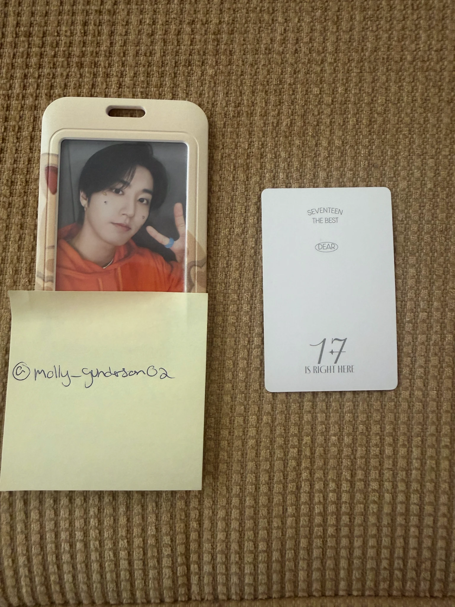 SEVENTEEN Jun SEVENTEEN - Jun - 17 IS RIGHT HERE Album album photocard photocard set carat version listing photo 2