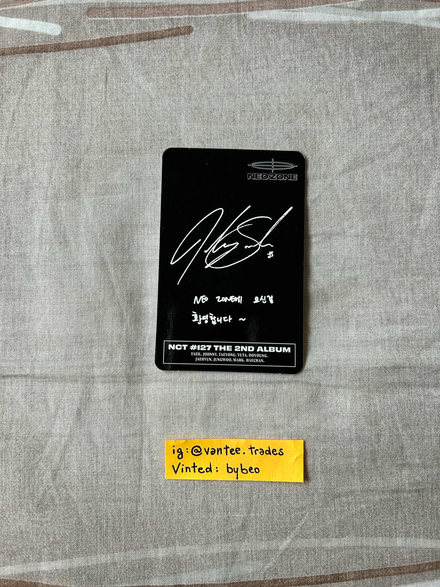 NCT 127 Johnny NCT 127 - Johnny  - Neo Zone Album listing photo 2