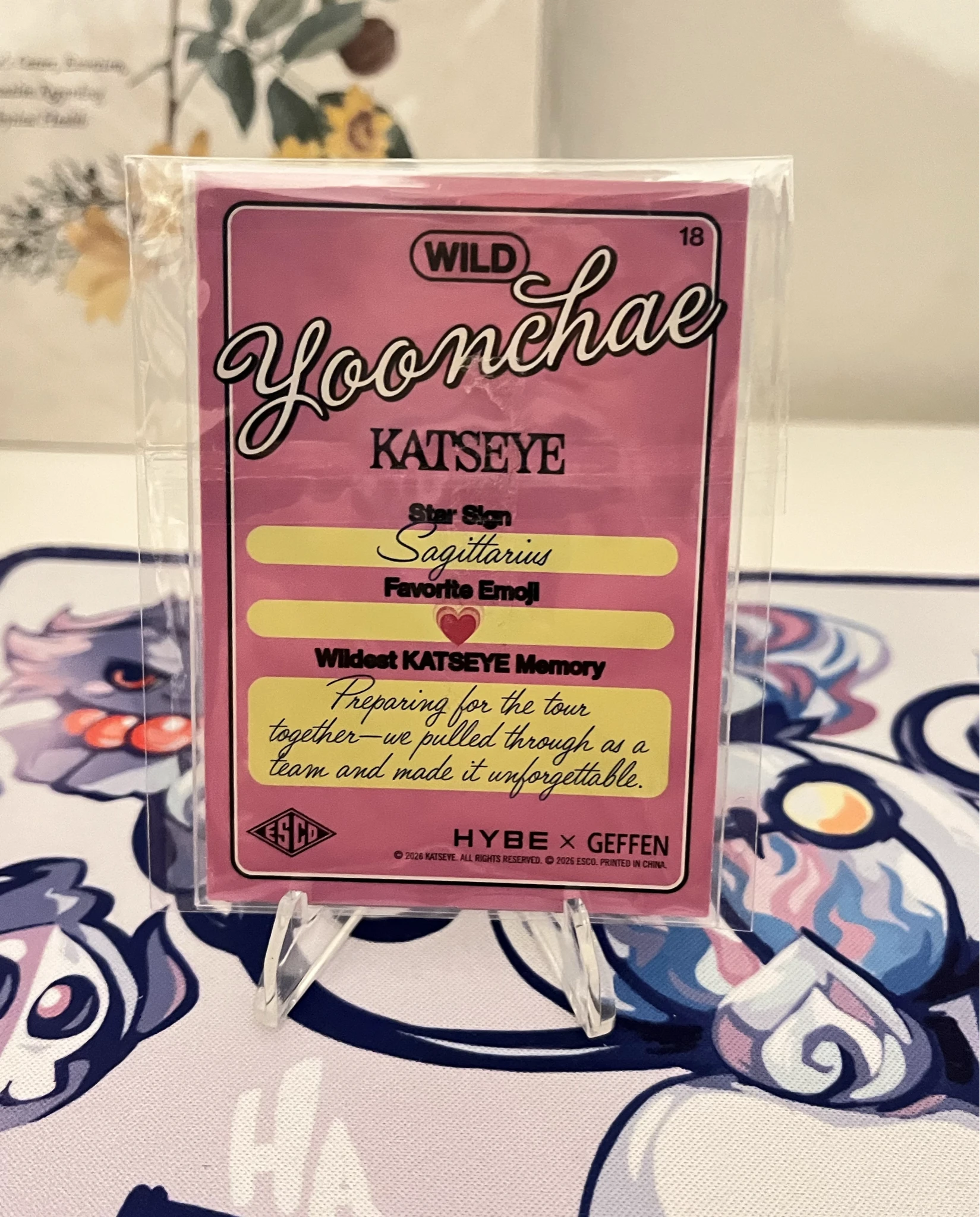 KATSEYE Yoonchae KATSEYE - Yoonchae - ESCO “WILD” Trading Cards Other trading card foil card listing photo 2