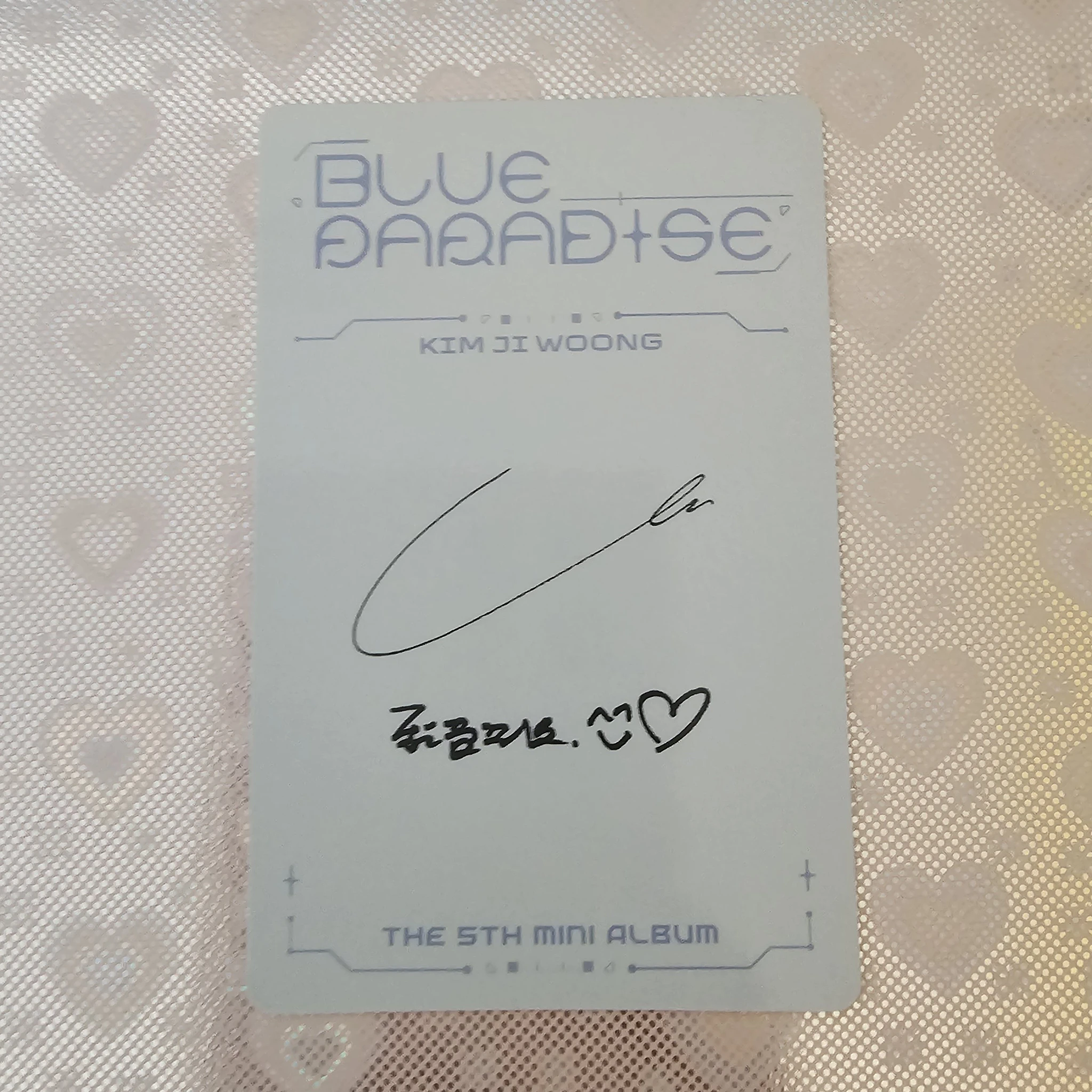 ZEROBASEONE Jiwoong ZEROBASEONE - Jiwoong - Blue Paradise Album album photocard zerose version listing photo 2