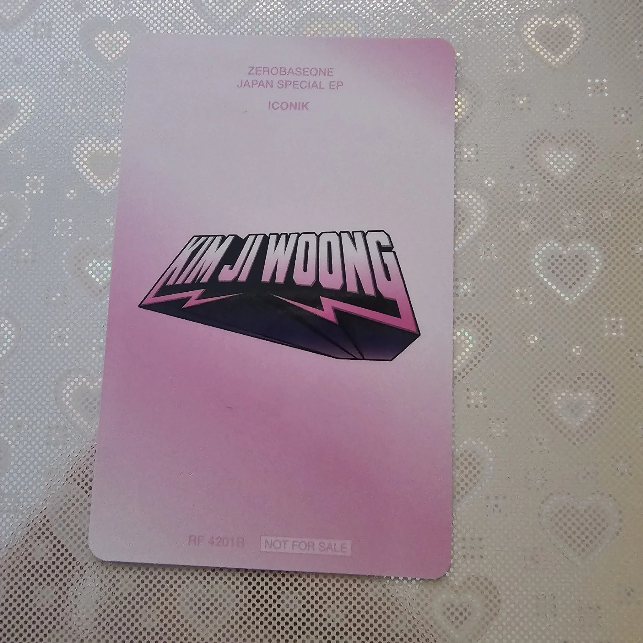 ZEROBASEONE Jiwoong ZEROBASEONE - Jiwoong - Iconik Album japanese album solo jacket version album photocard A version first press only listing photo 2