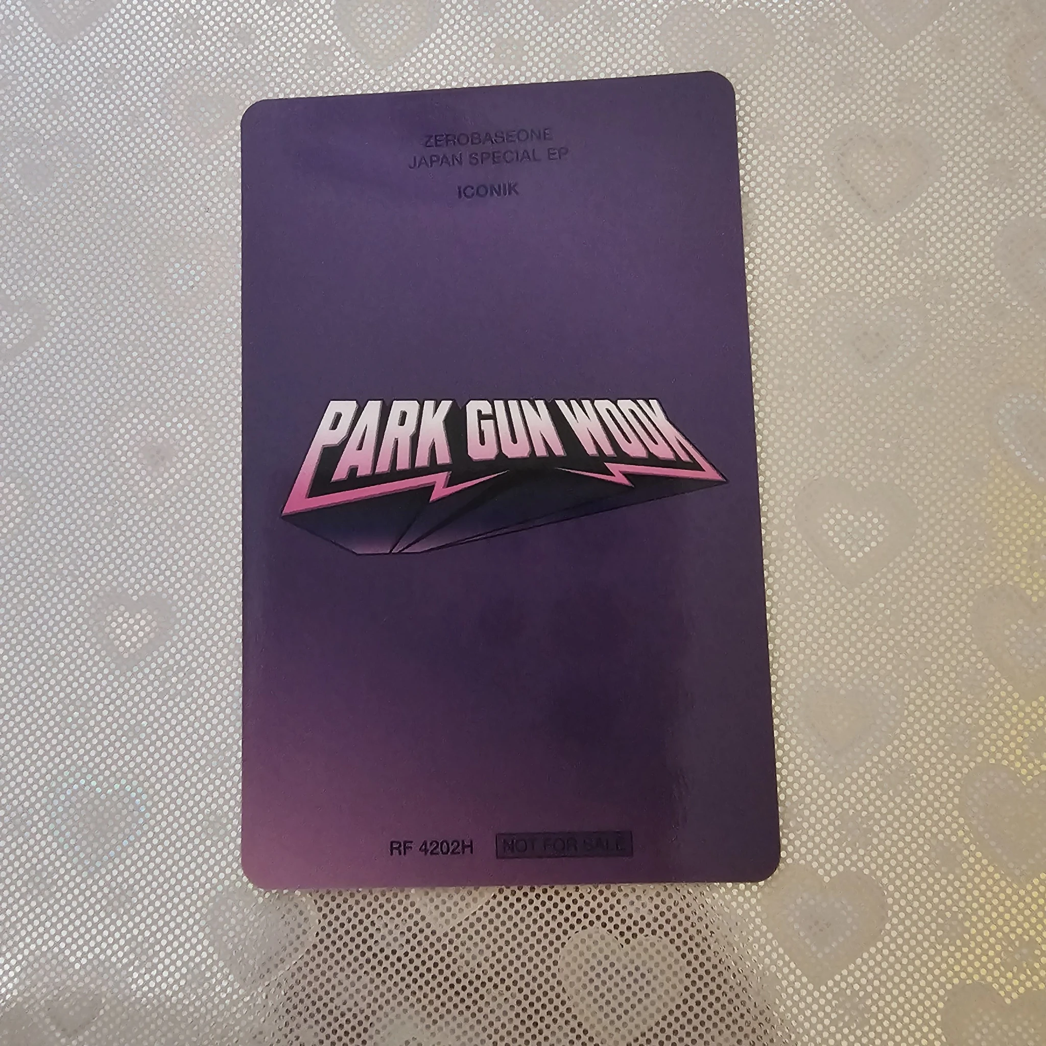 ZEROBASEONE Gunwook ZEROBASEONE - Gunwook - ICONIK Album album photocard japanese album solo jacket version B version listing photo 2