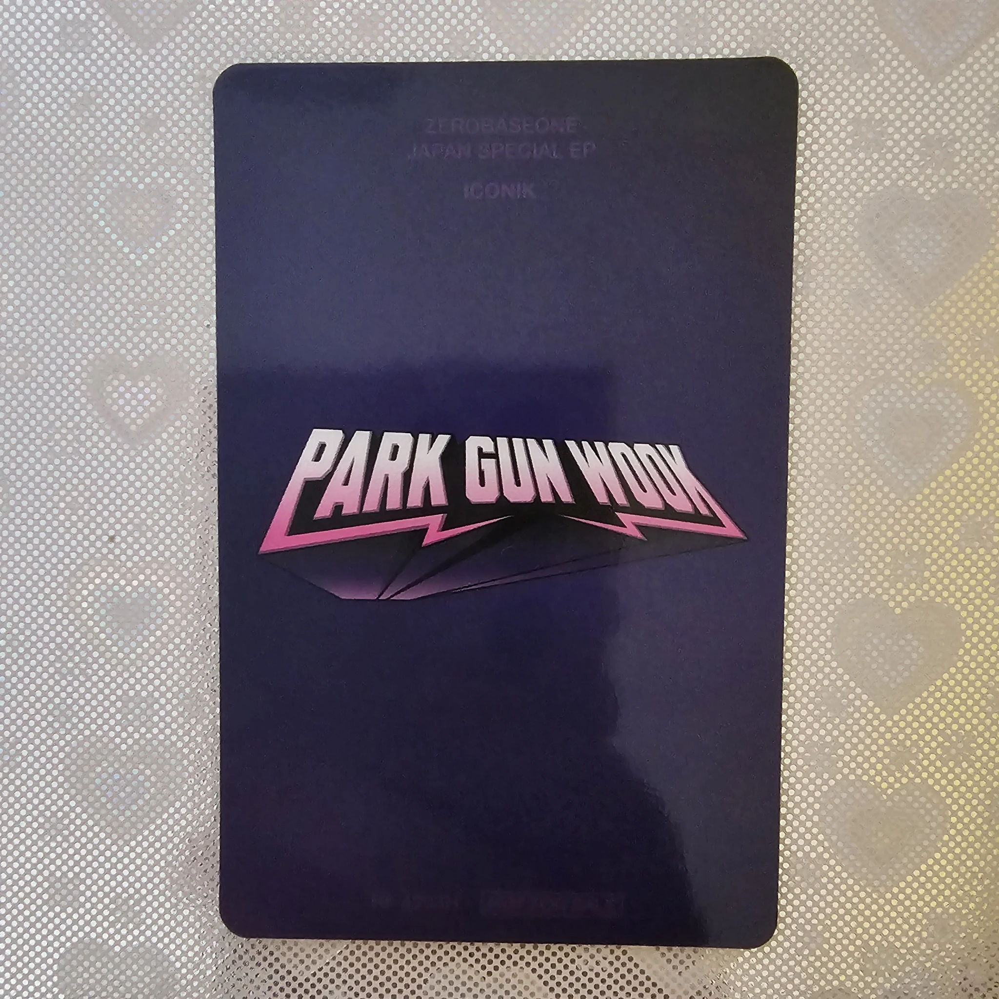 ZEROBASEONE Gunwook ZEROBASEONE - Gunwook - Iconik Album album photocard japanese album solo jacket version C version first press only listing photo 2
