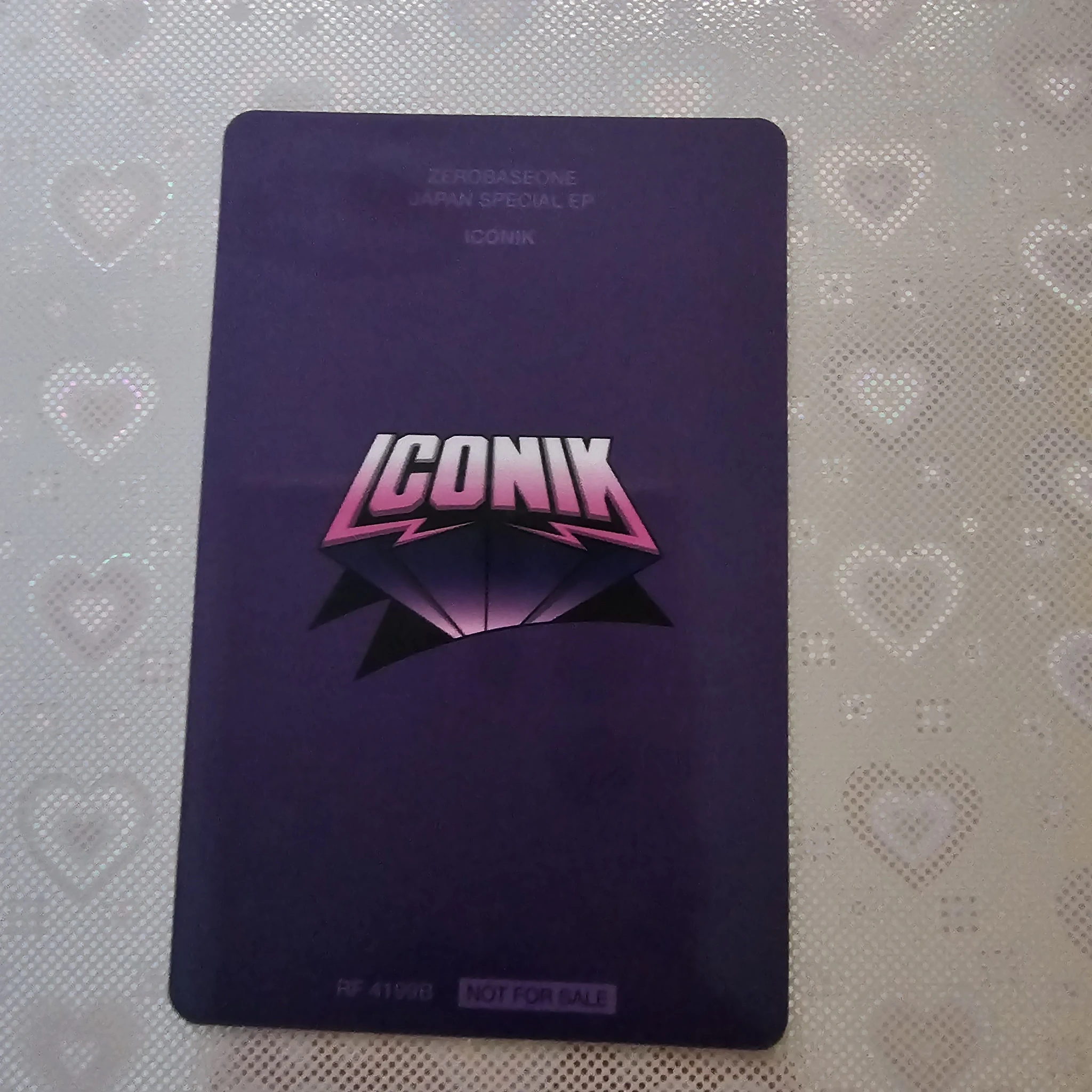 ZEROBASEONE Jiwoong ZEROBASEONE - Jiwoong - ICONIK Album japanese album standard version B version album photocard listing photo 2