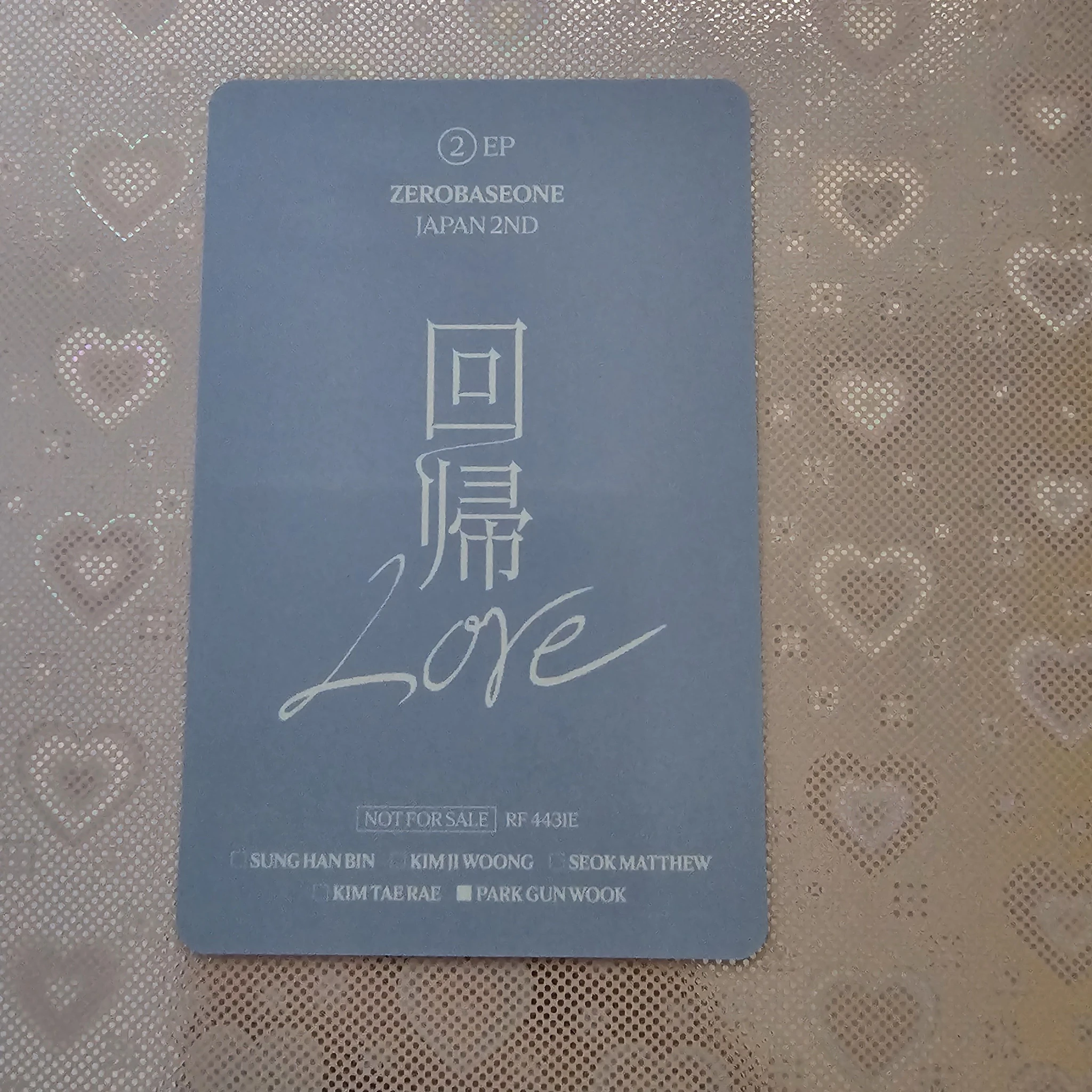 ZEROBASEONE Gunwook ZEROBASEONE - Gunwook - 回帰𝐿𝑂𝑉𝐸 Album standard version album photocard A version first press only listing photo 2