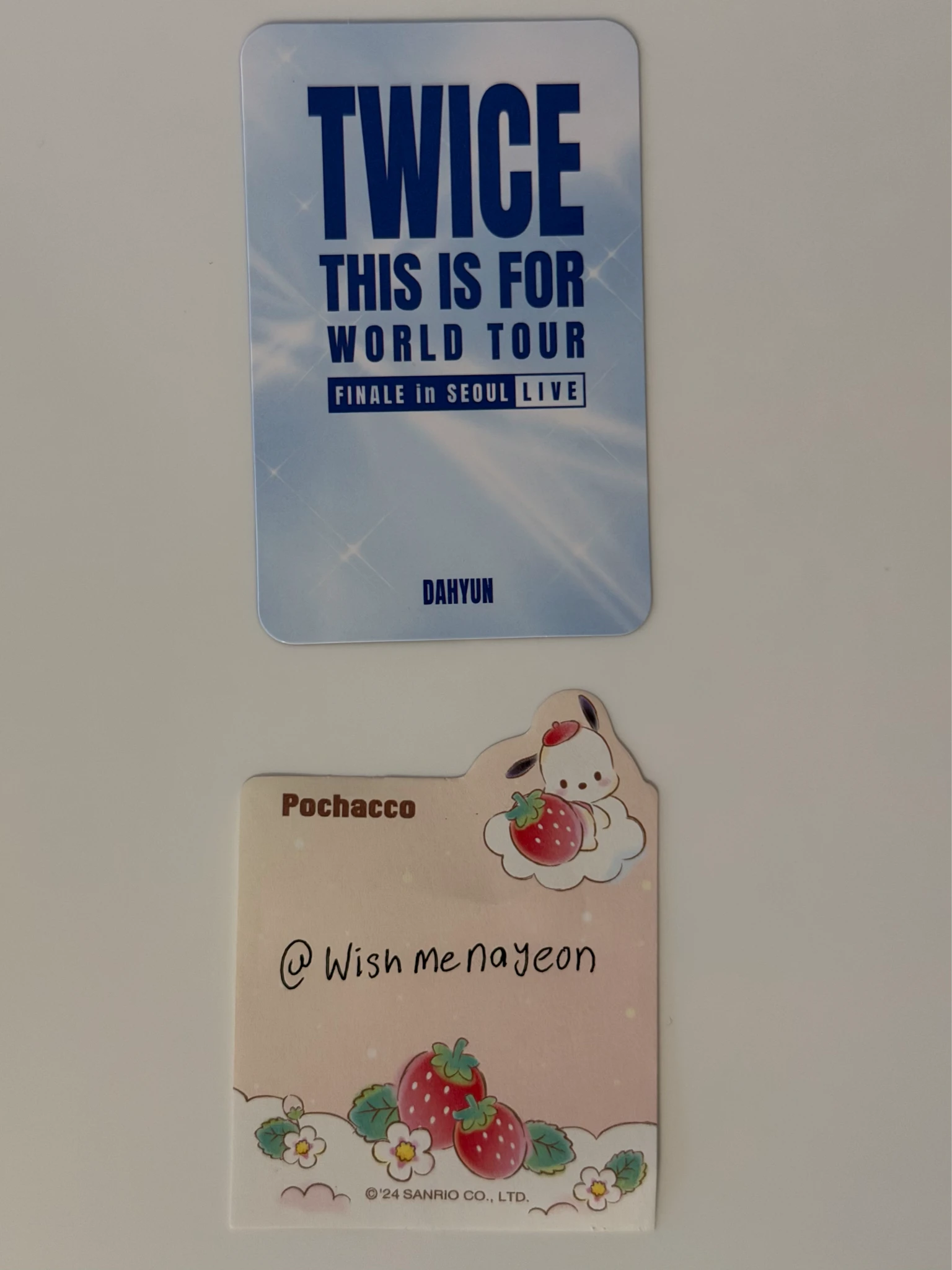 TWICE Dahyun TWICE - Dahyun - <THIS IS FOR> WORLD TOUR FINALE in SEOUL - LIVE Album album photocard photocard set USA artist shop (d2c) listing photo 2