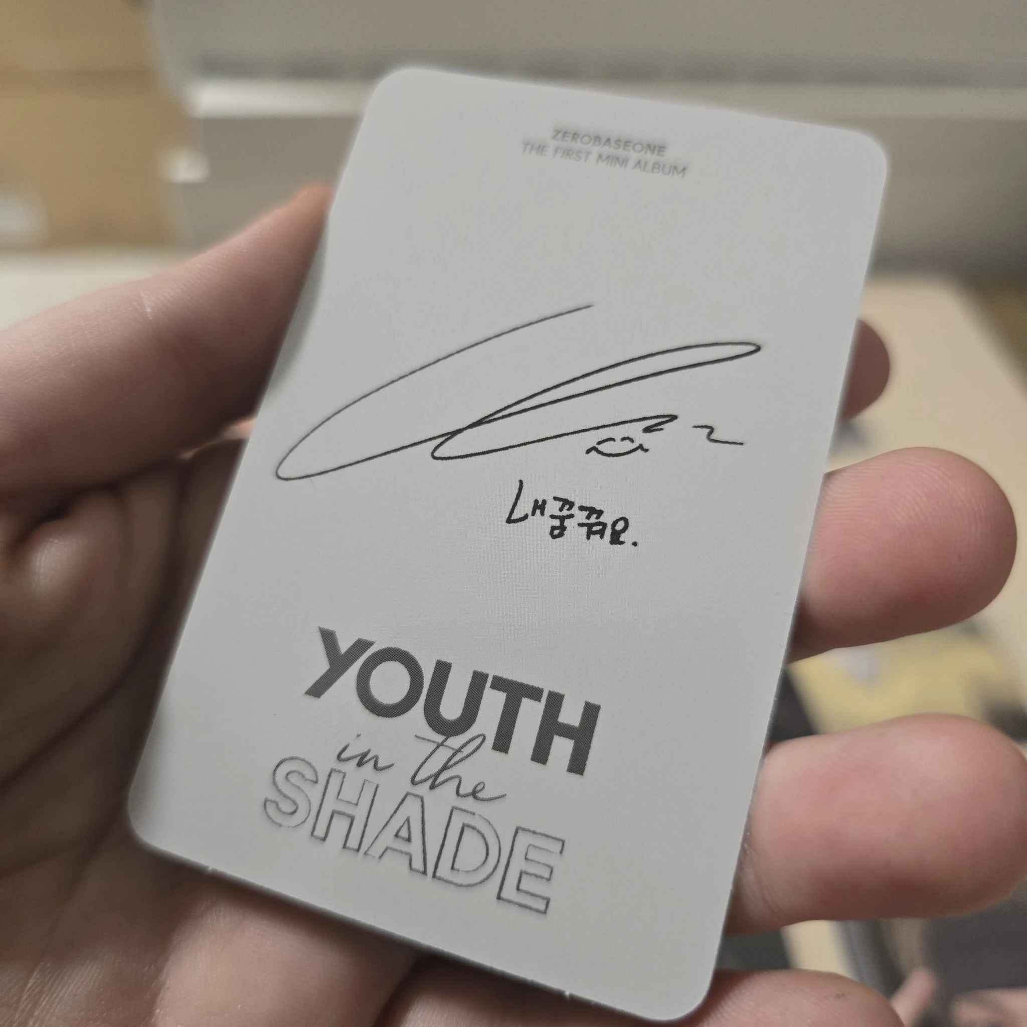 ZEROBASEONE Jiwoong ZEROBASEONE - Jiwoong - Youth in the Shade Album digipack version album photocard listing photo 2