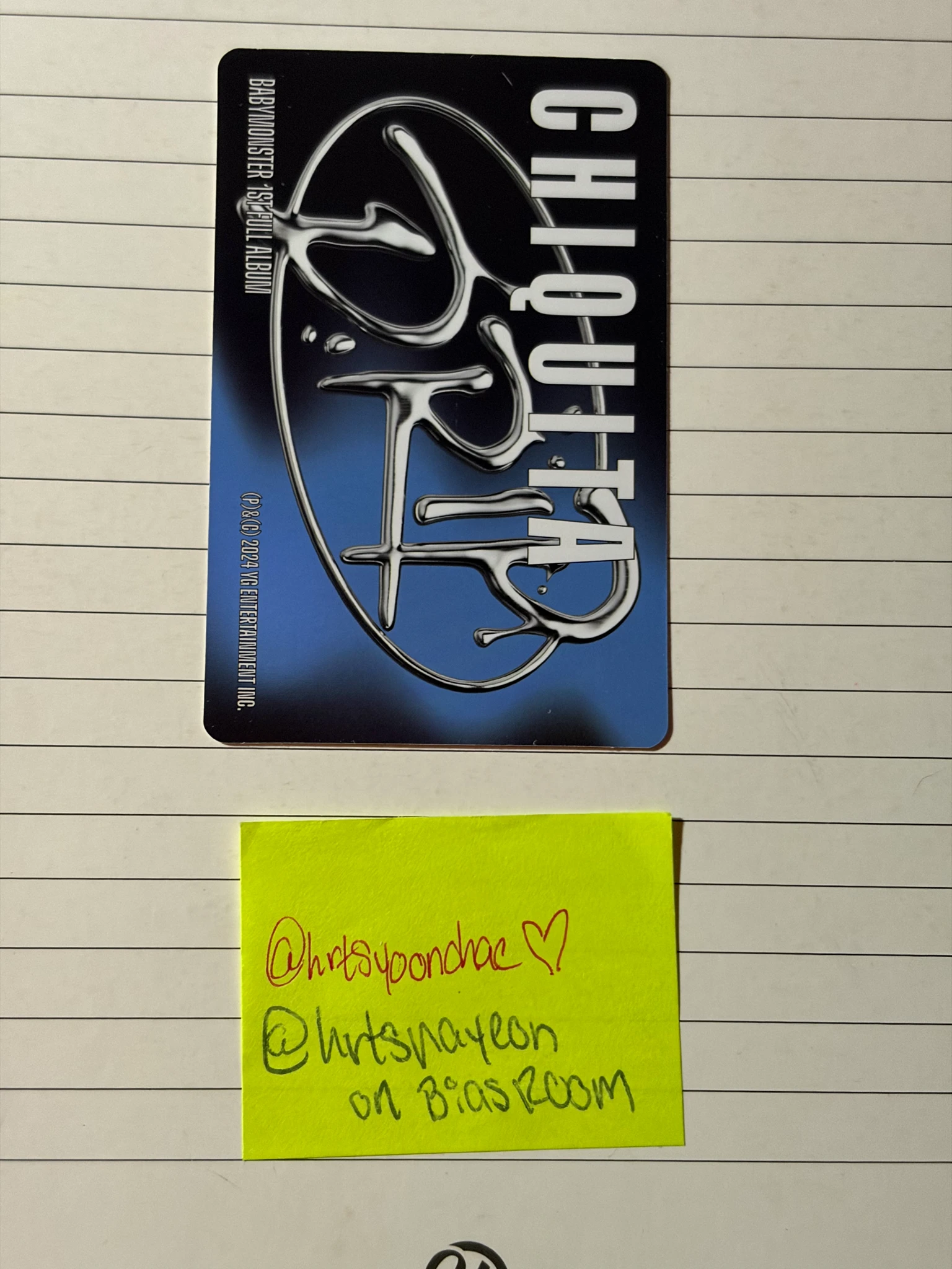 BABYMONSTER Chiquita BABYMONSTER - Chiquita - DRIP Album binder ver selfie version listing photo 2