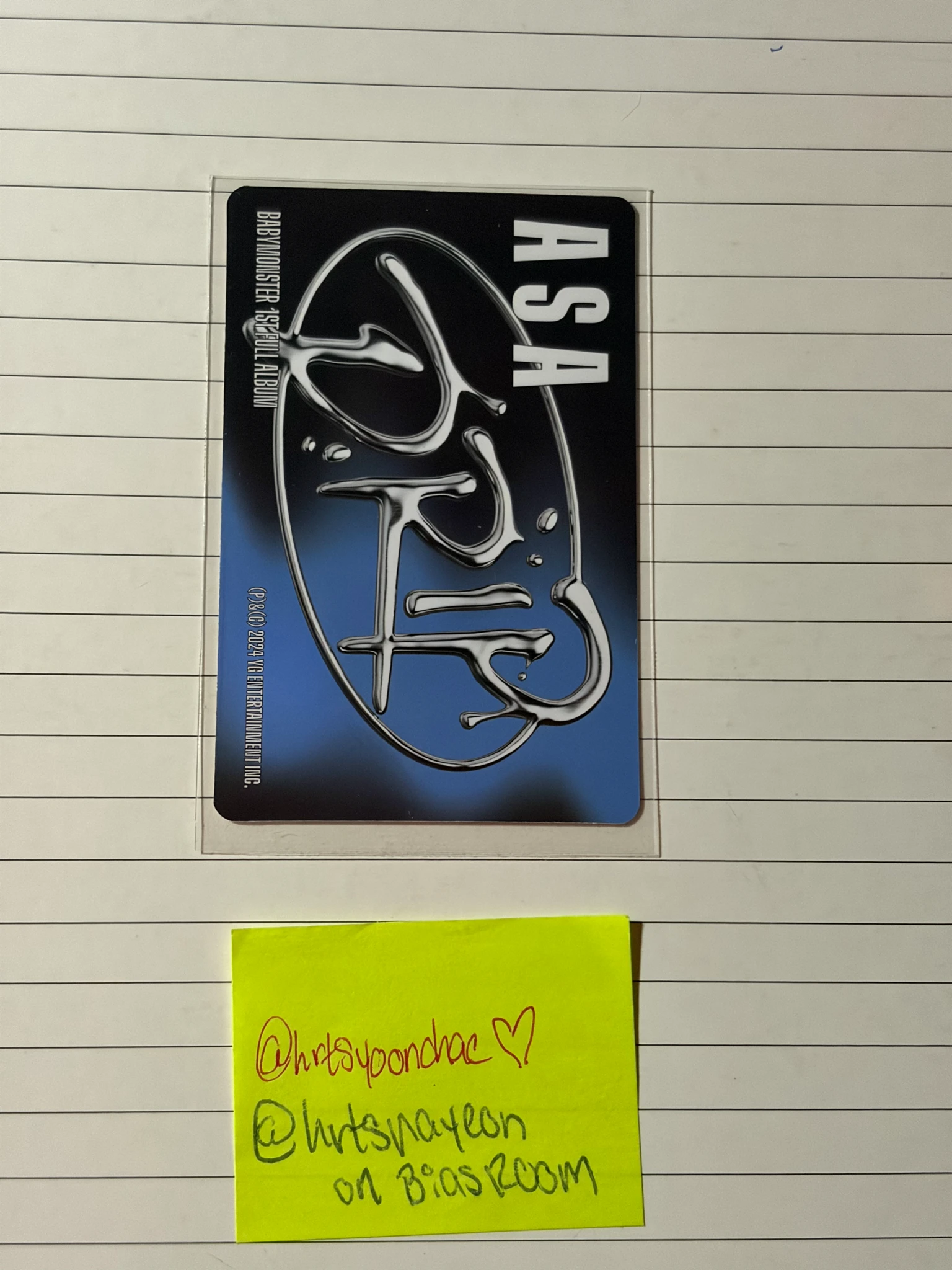 BABYMONSTER Asa BABYMONSTER - Asa - DRIP Album binder ver selfie version listing photo 2