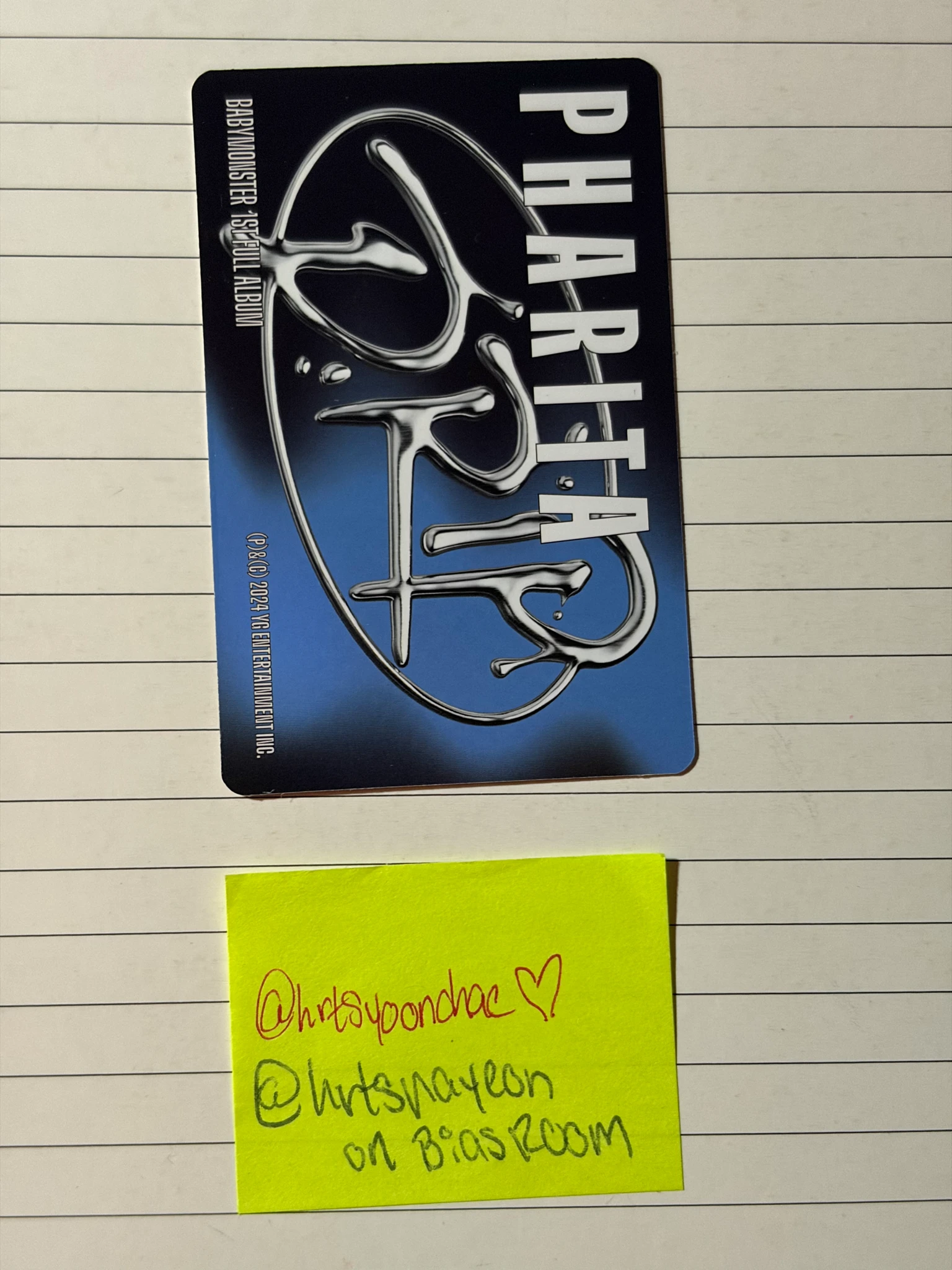 BABYMONSTER Pharita BABYMONSTER - Pharita - DRIP Album binder ver selfie version listing photo 2